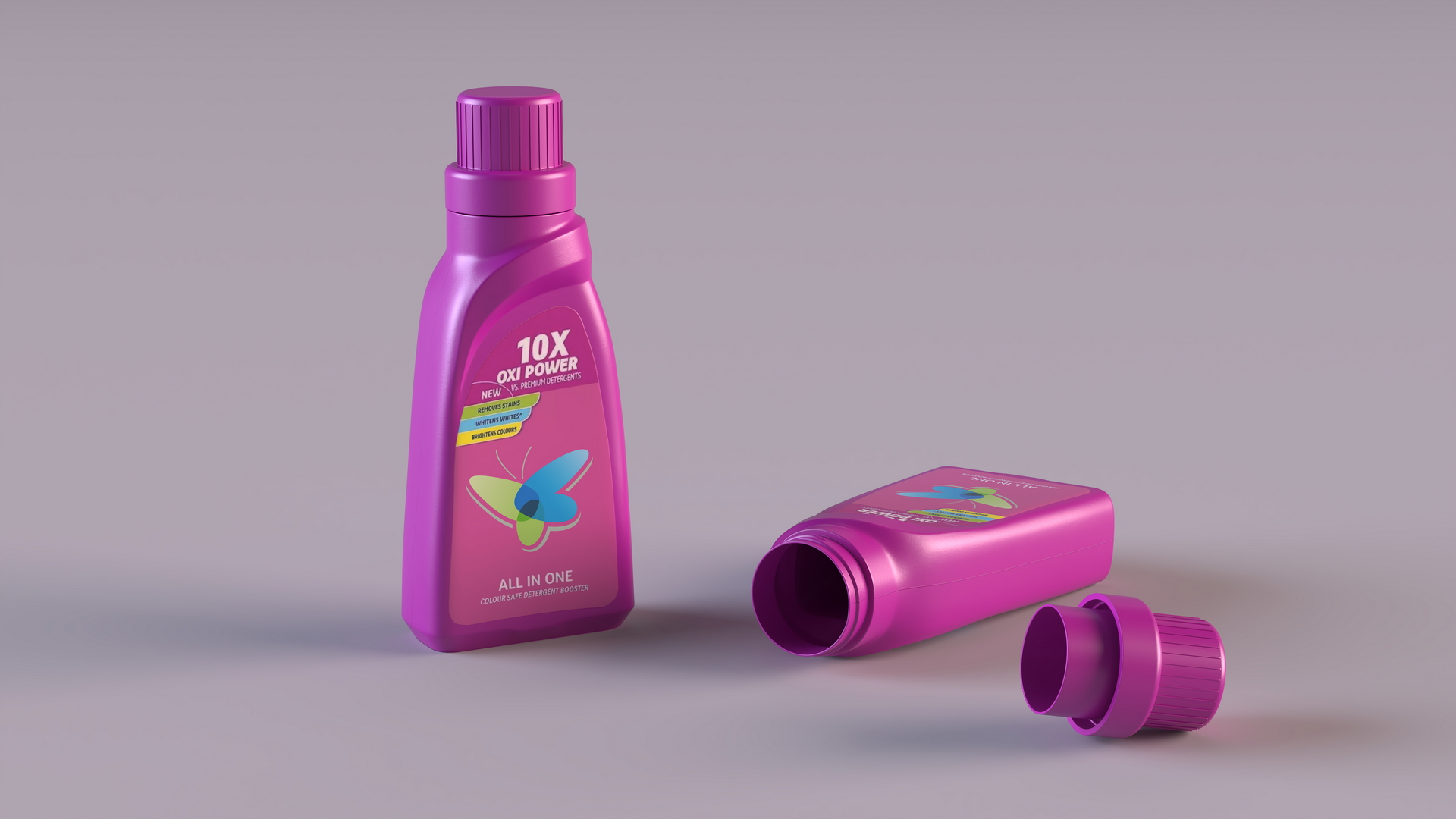 3D Detergent Bottle Mockup model