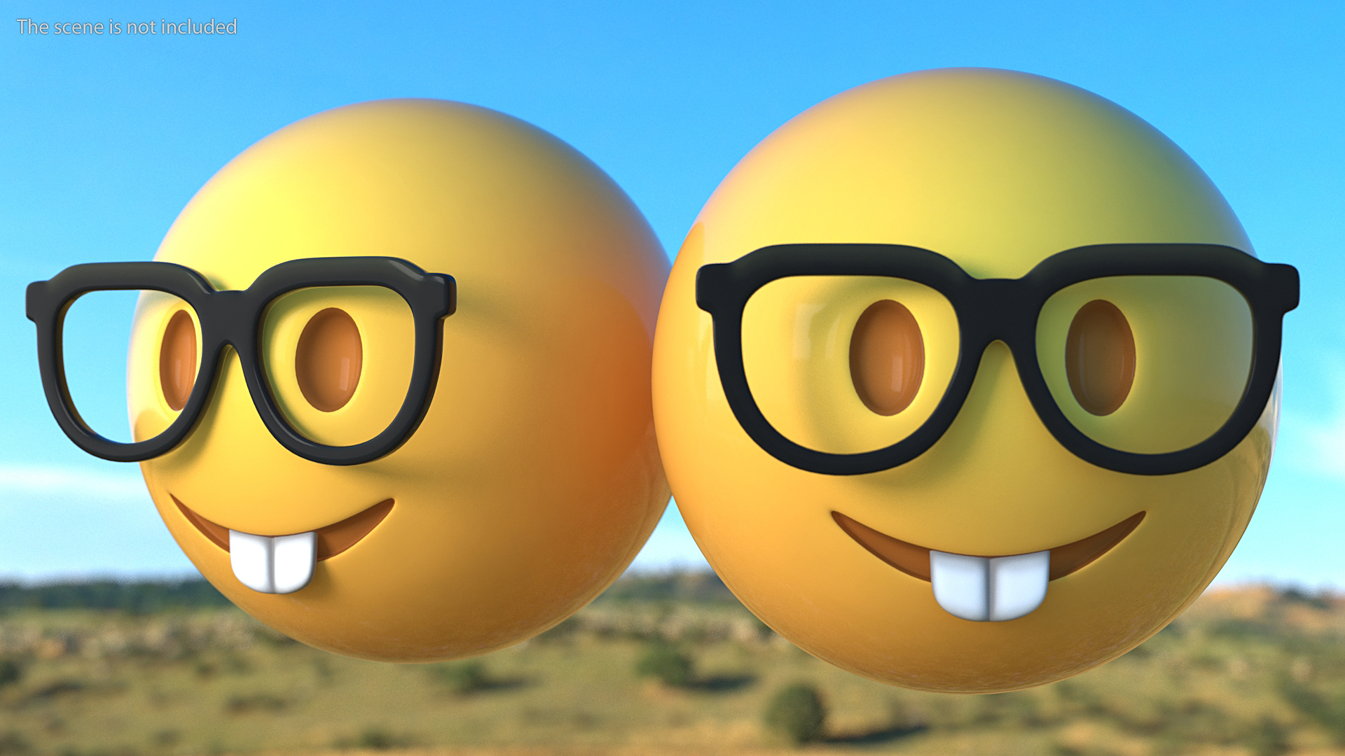 3D model Nerd Face Emoji