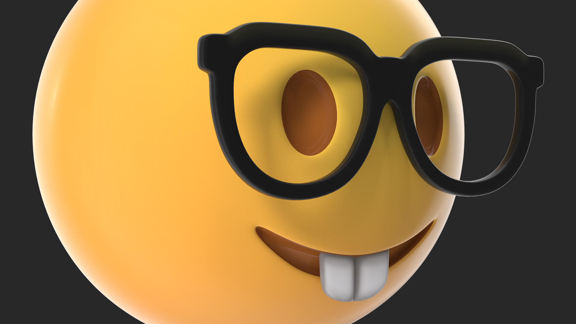 3D model Nerd Face Emoji