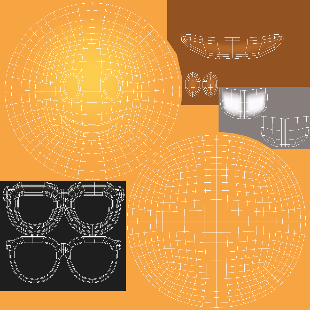 3D model Nerd Face Emoji