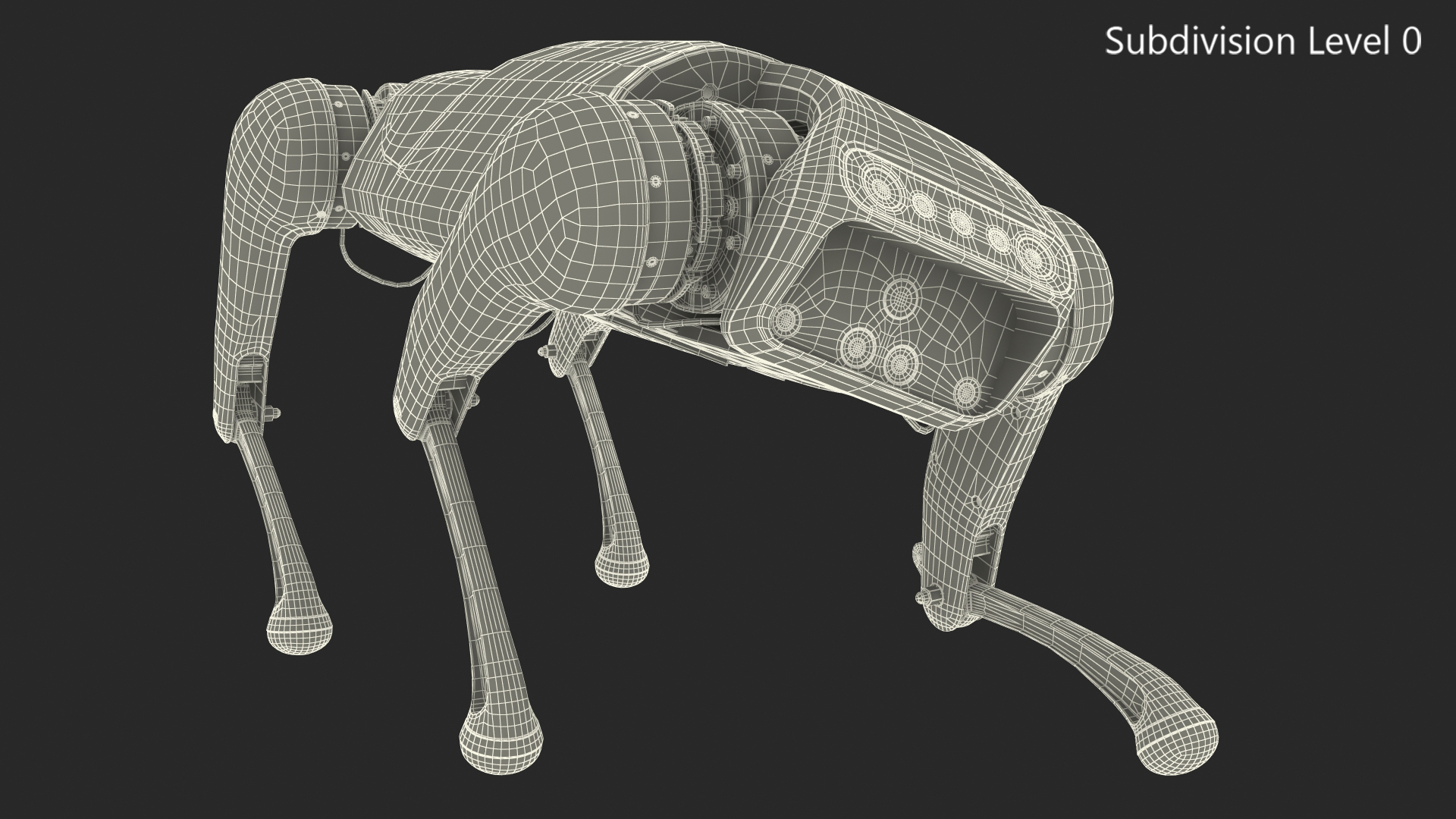 3D Xiaomi Cyberdog Rigged for Modo