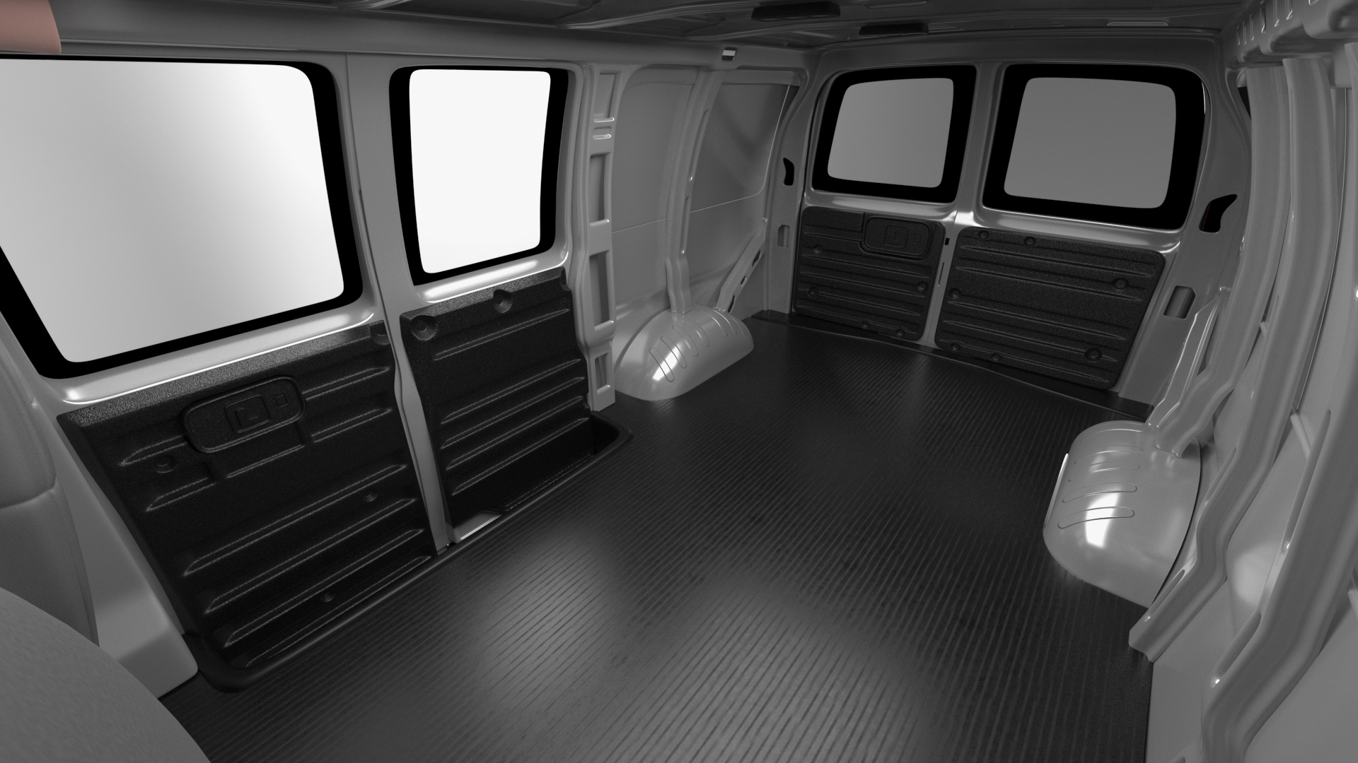 GMC Savana Van Grey 3D model