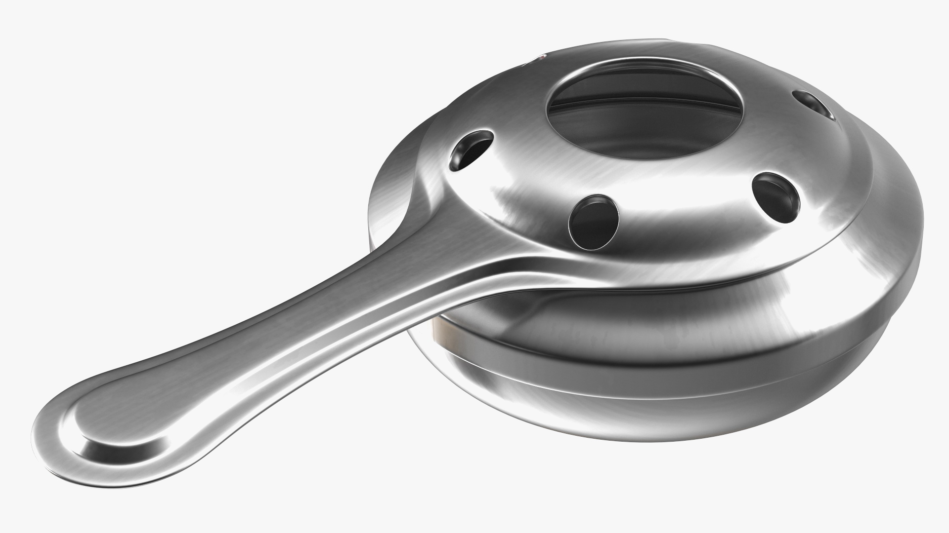 Red Cast Iron Fondue Set 3D model
