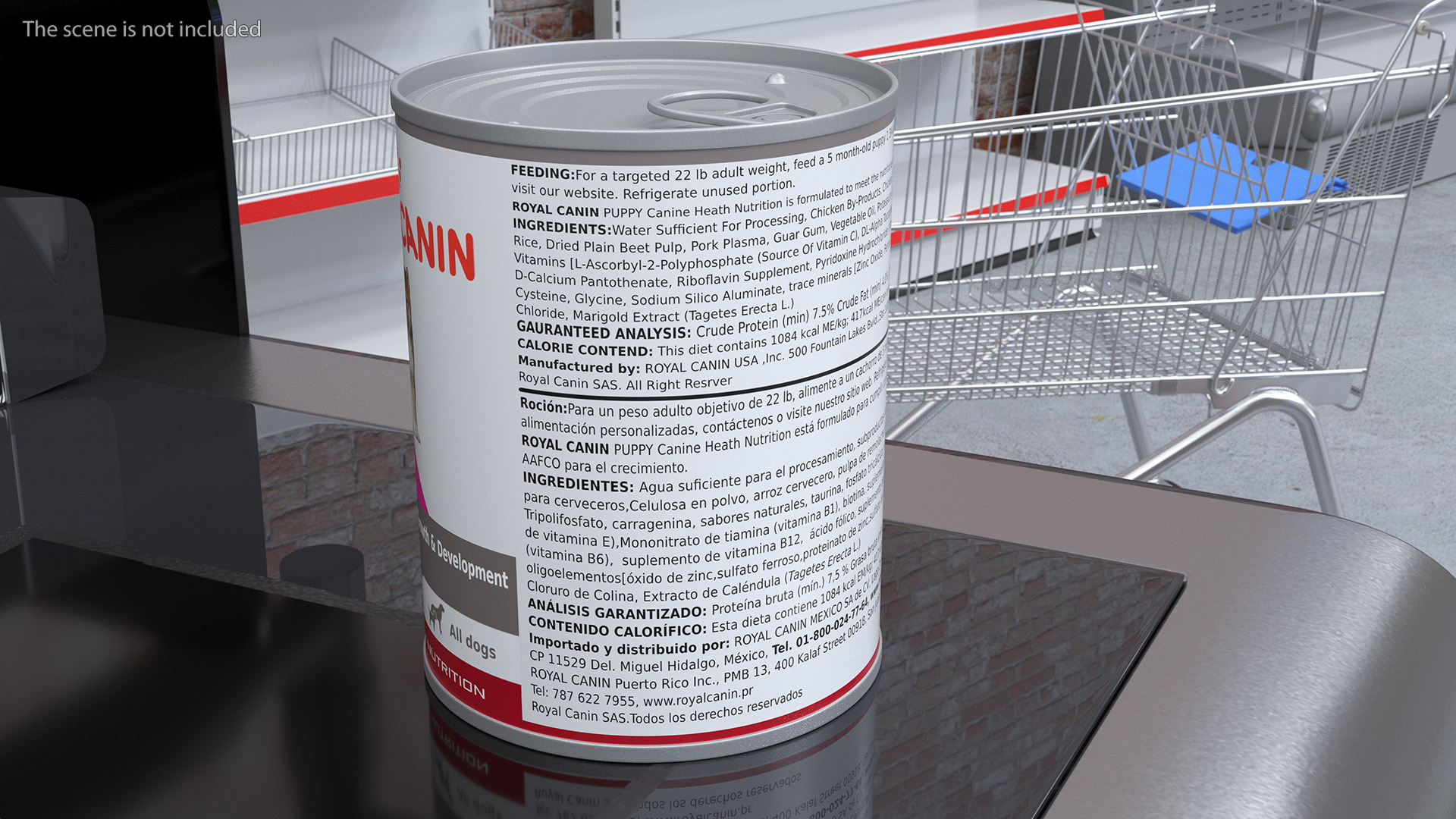 3D Royal Canin Puppy Food Can