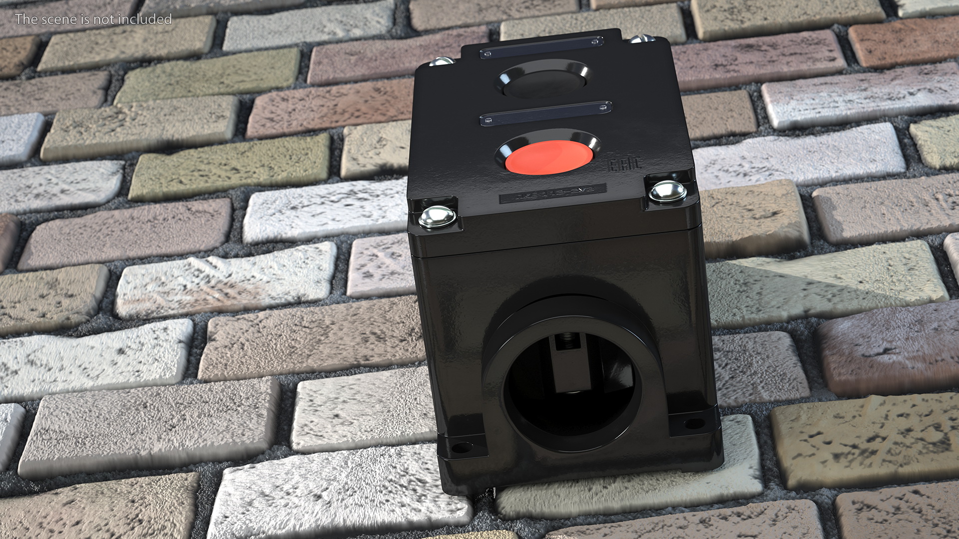 Push Button Industrial Switch 3D model