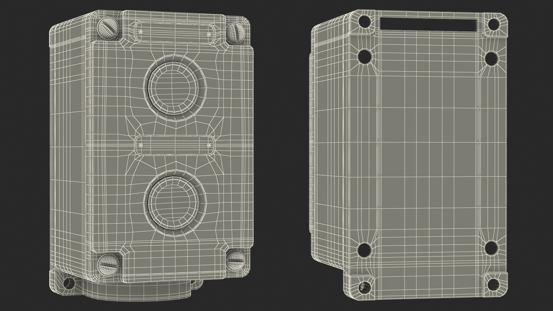 Push Button Industrial Switch 3D model