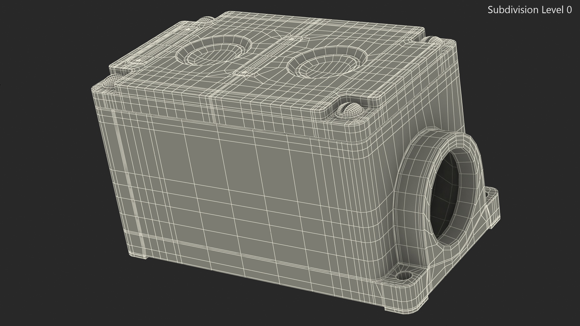 Push Button Industrial Switch 3D model