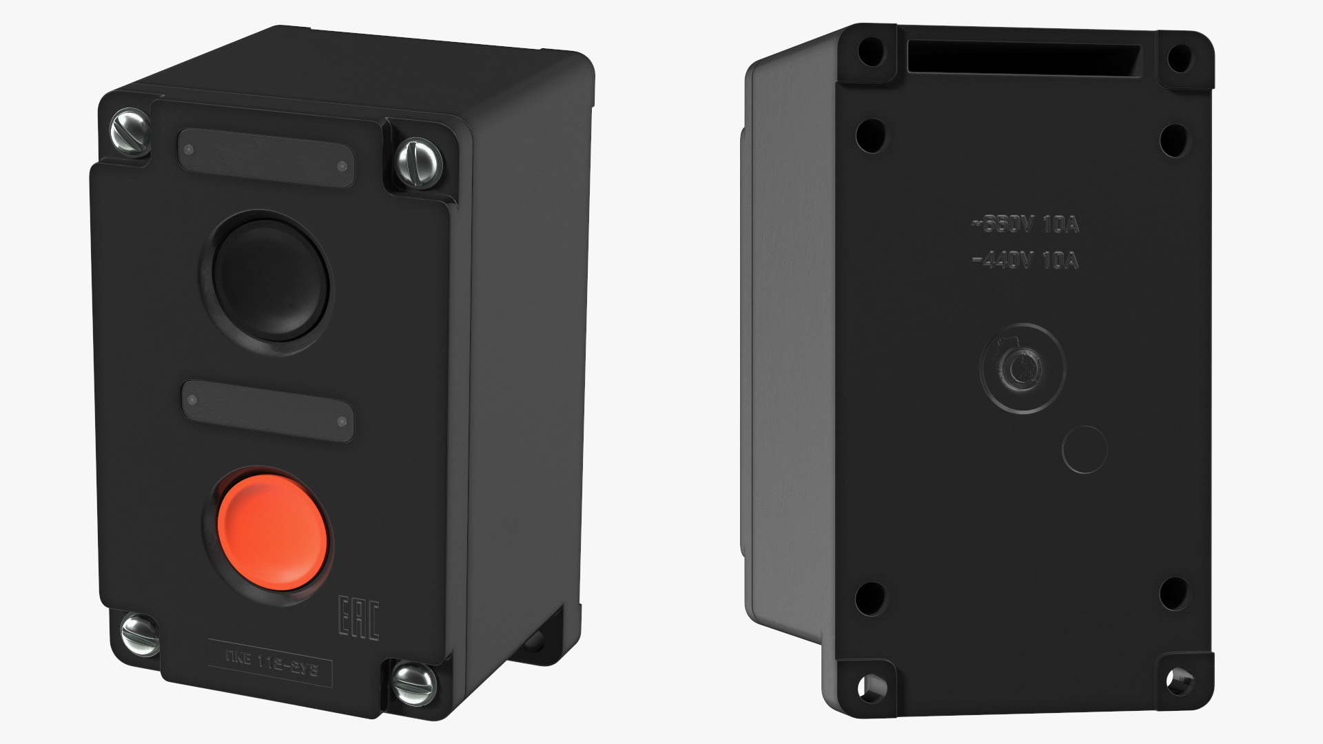 Push Button Industrial Switch 3D model
