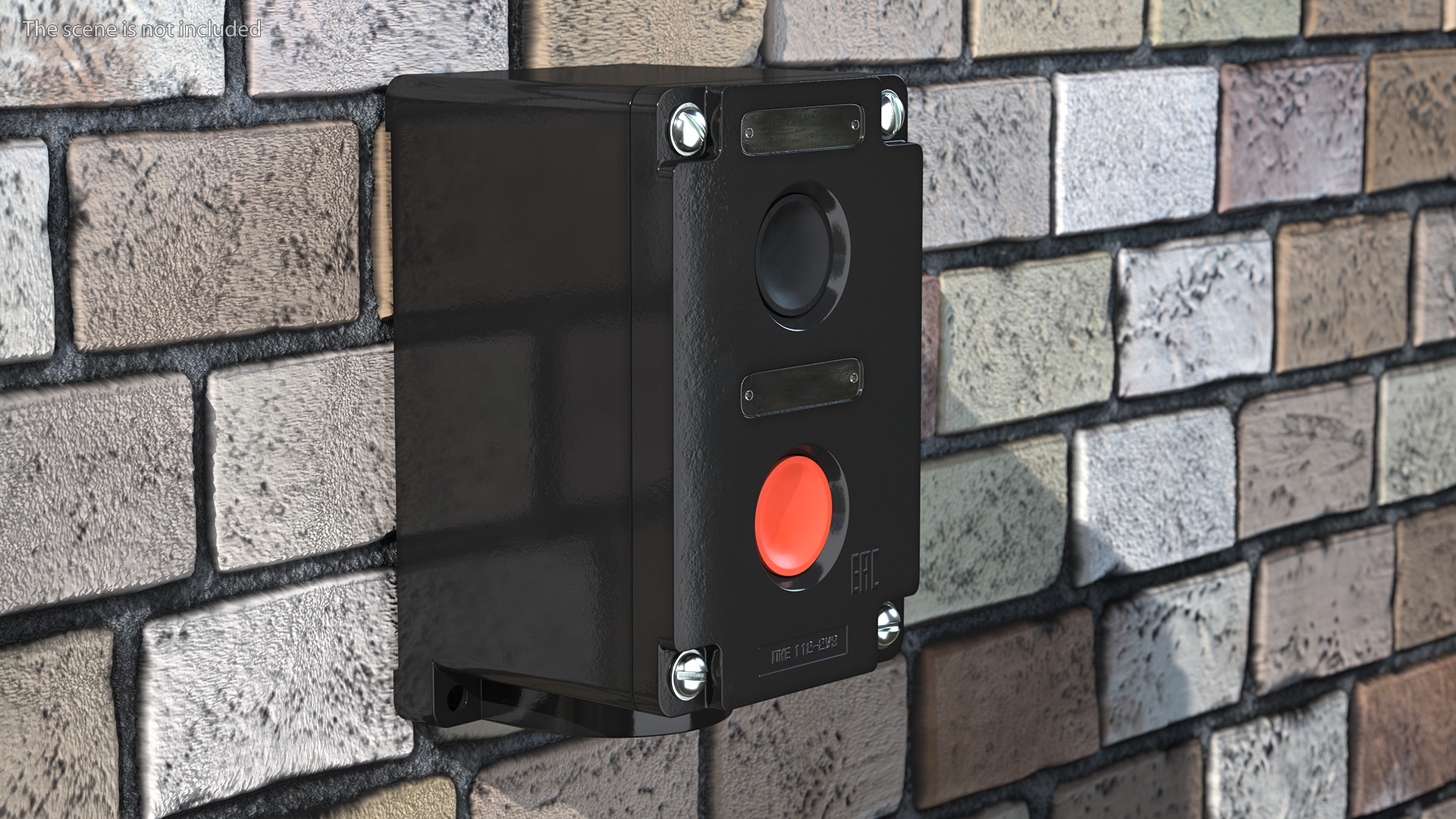 Push Button Industrial Switch 3D model
