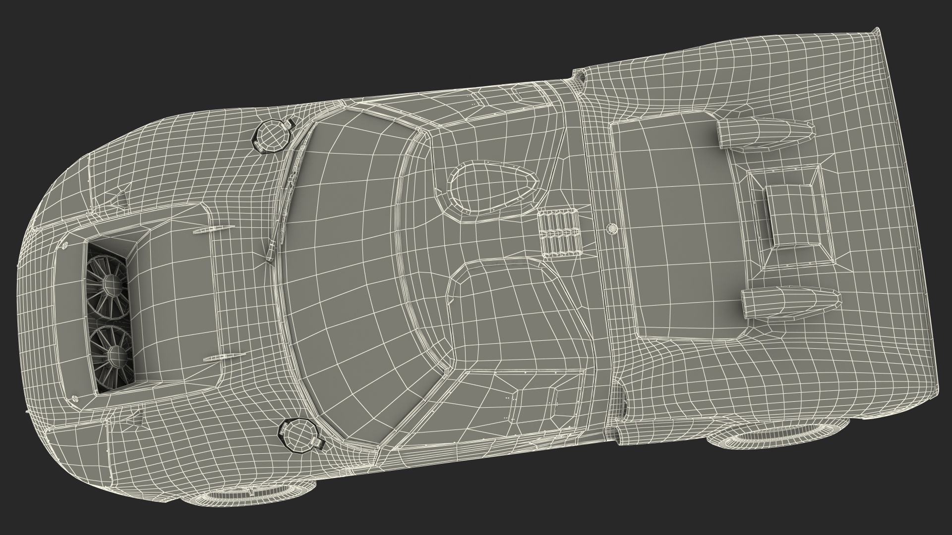 Ford GT40 Racing Car Red 3D model