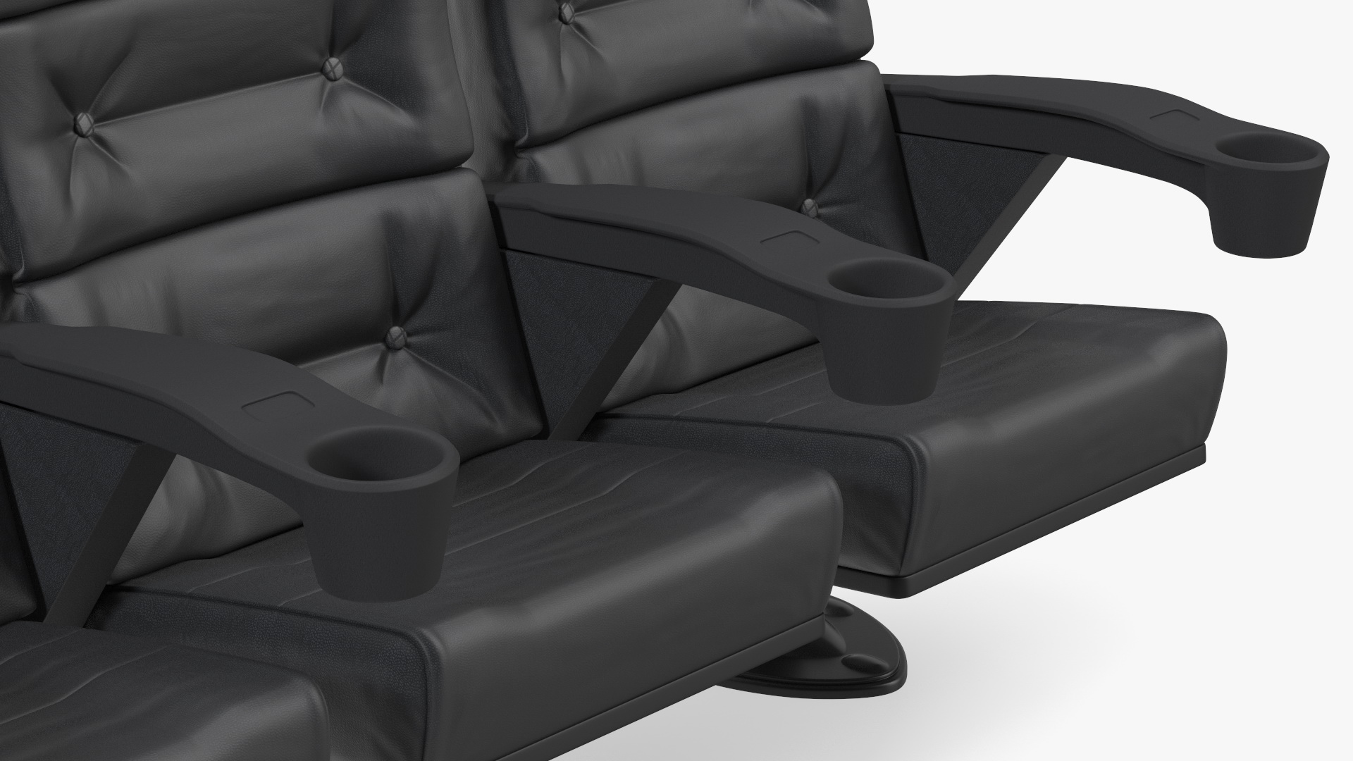 Phantom P40 Leather Cinema Chairs for Four Places 3D model