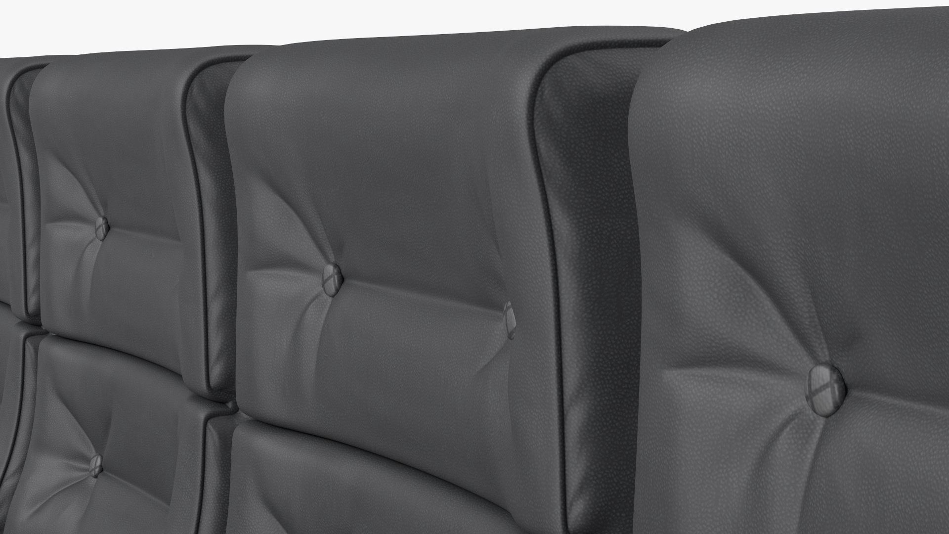 Phantom P40 Leather Cinema Chairs for Four Places 3D model
