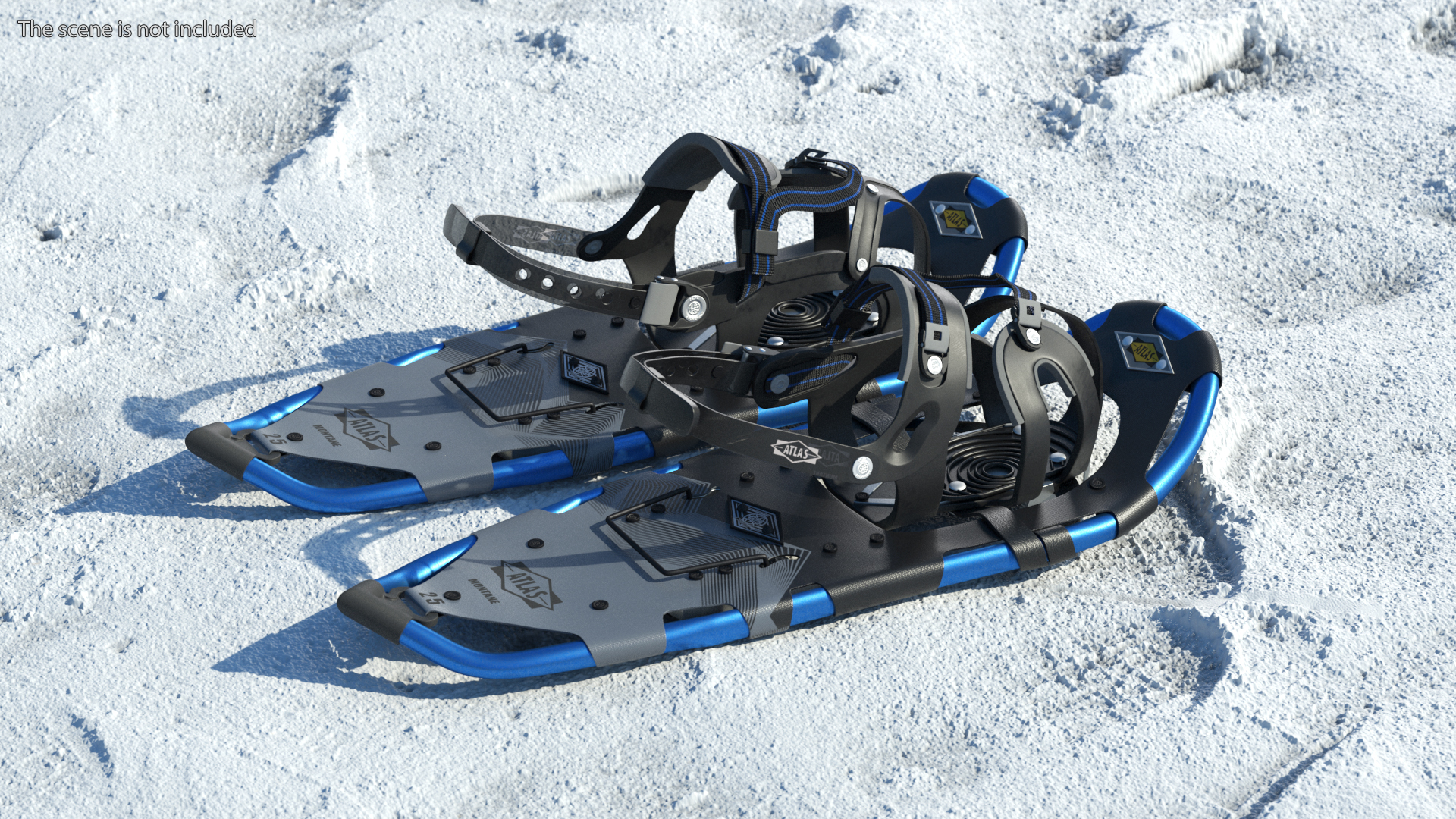 Mountain Snowshoes Atlas Blue 3D model