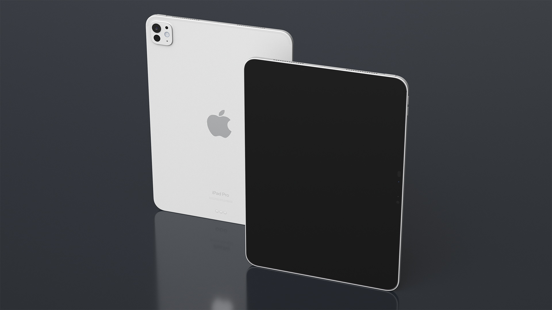 IPad Pro 2024 11 Inch Silver Turned Off 3D model