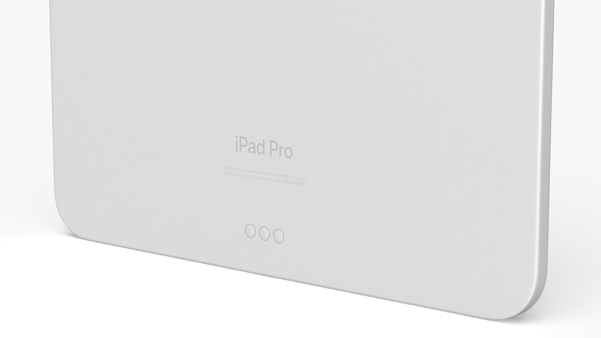 IPad Pro 2024 11 Inch Silver Turned Off 3D model