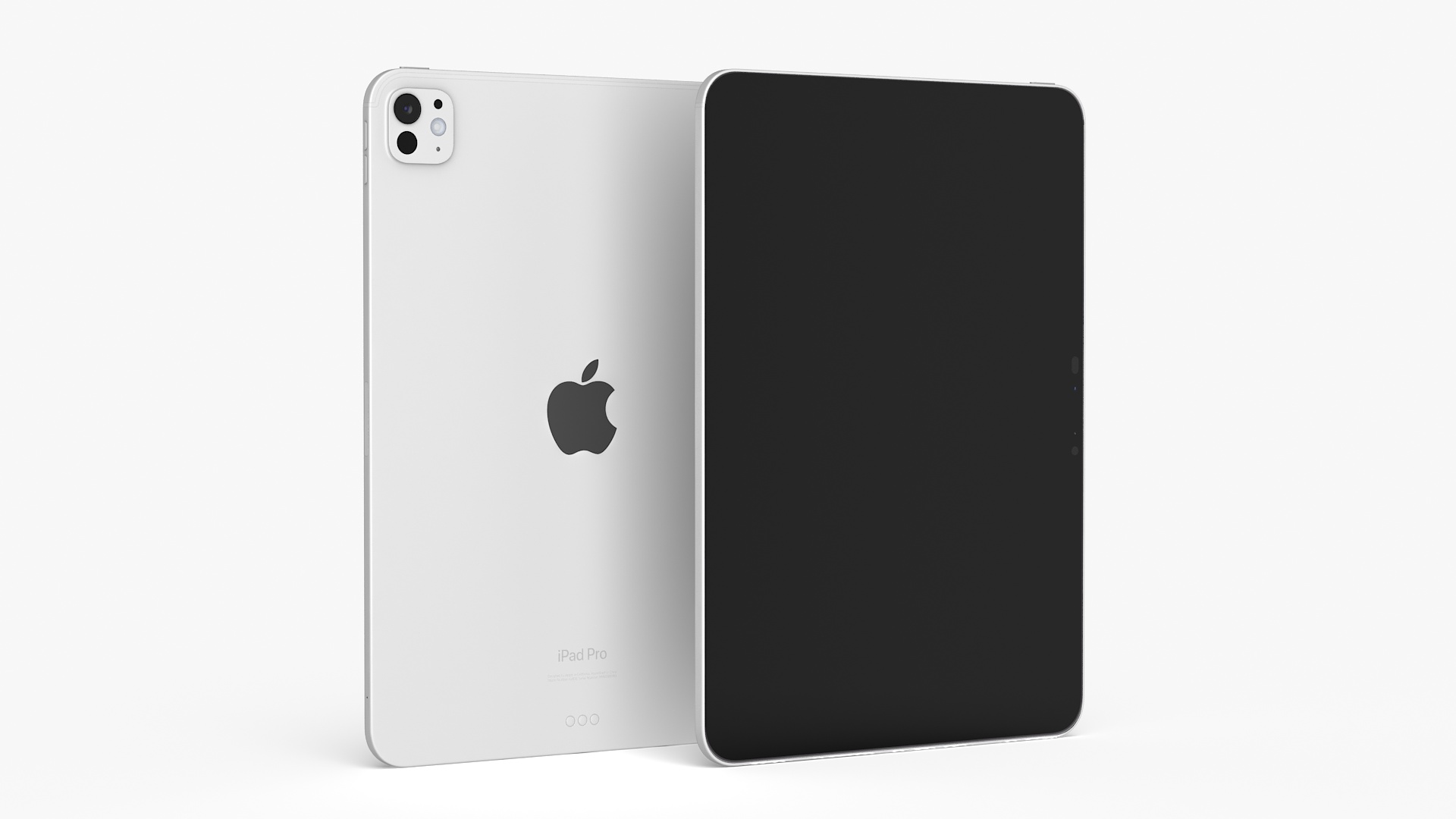 IPad Pro 2024 11 Inch Silver Turned Off 3D model
