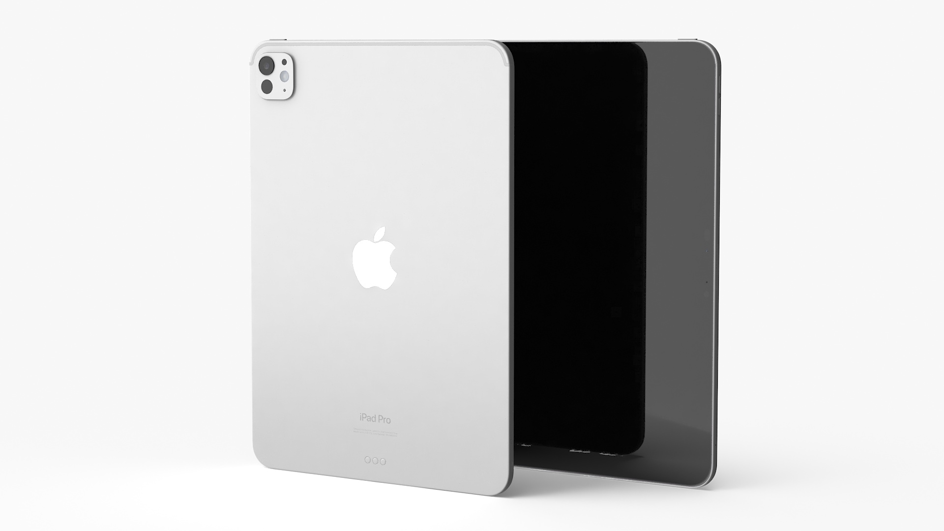IPad Pro 2024 11 Inch Silver Turned Off 3D model