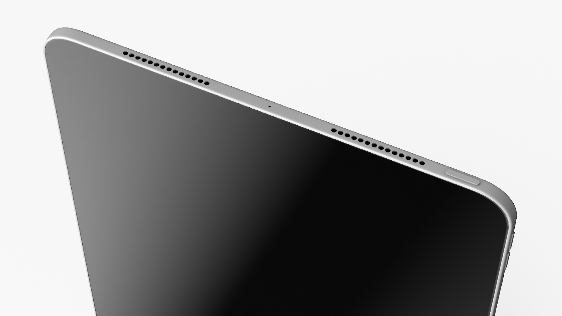 IPad Pro 2024 11 Inch Silver Turned Off 3D model