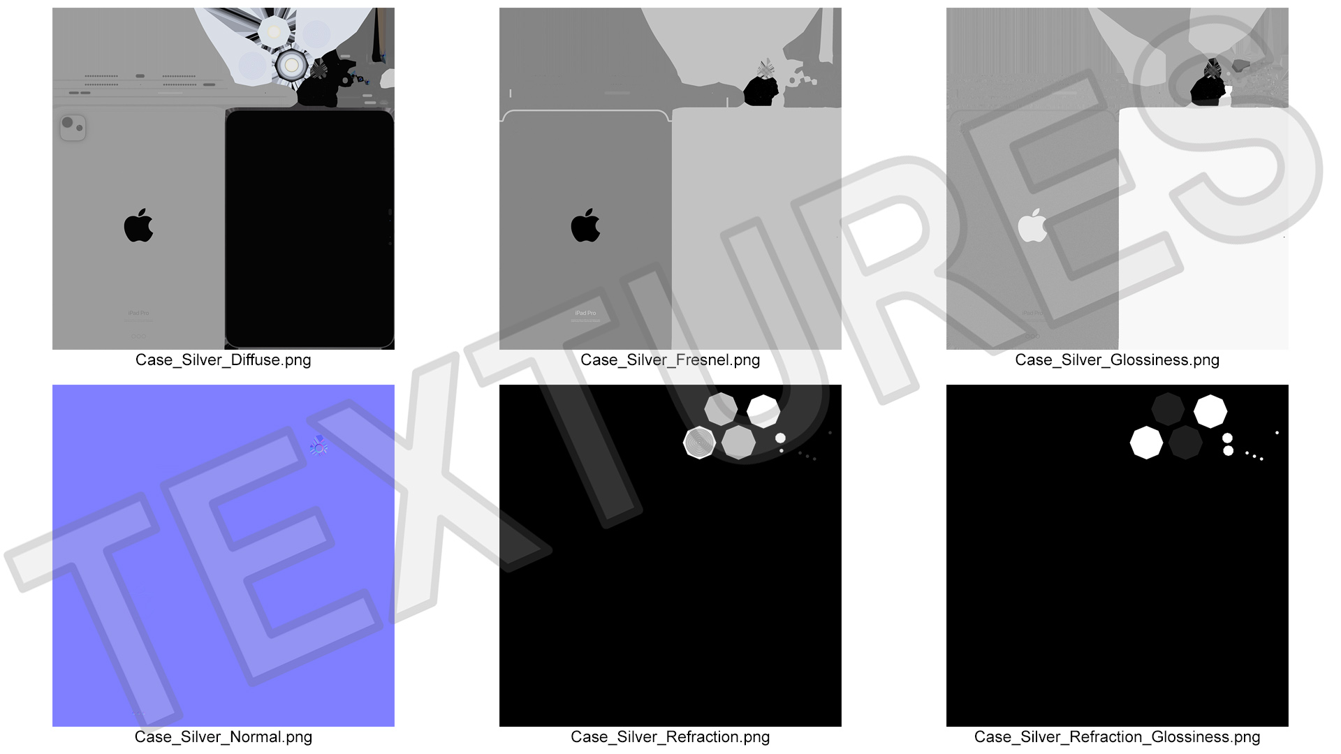 IPad Pro 2024 11 Inch Silver Turned Off 3D model