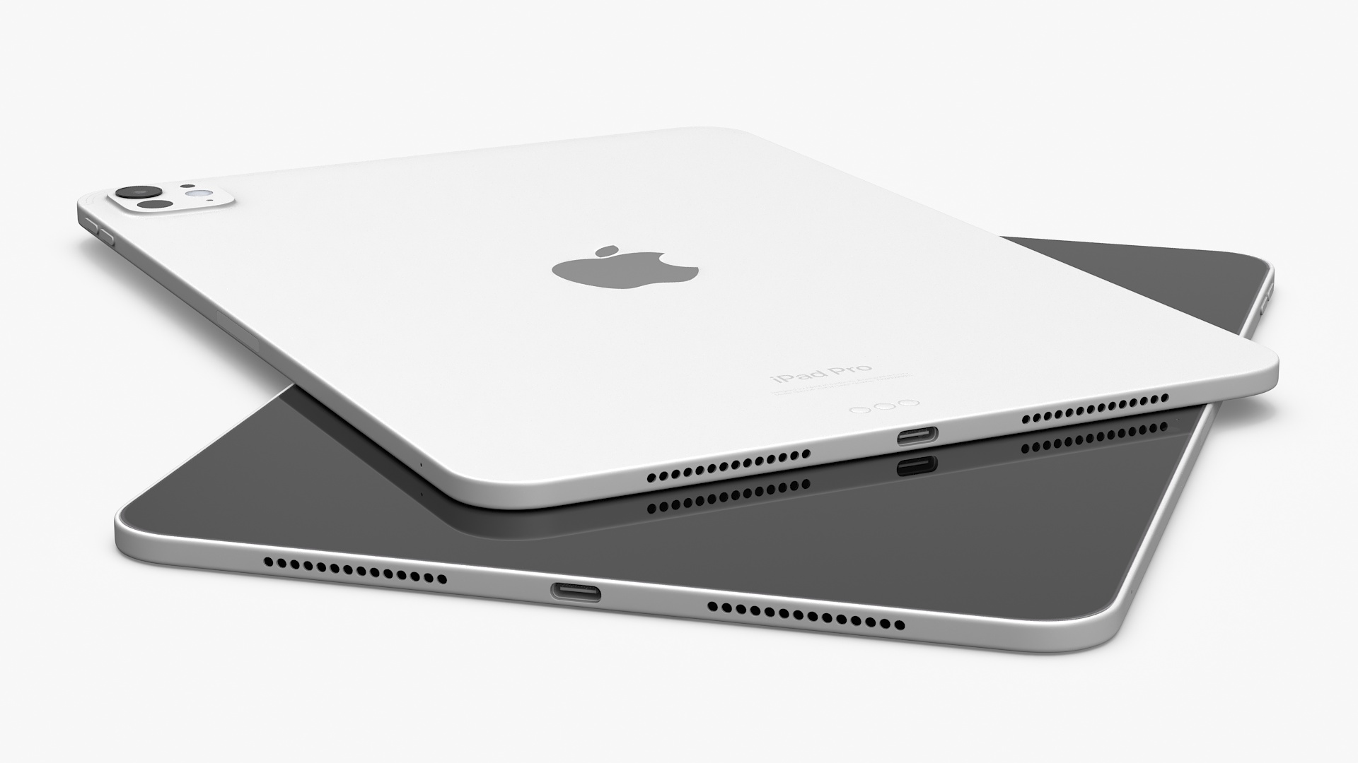 IPad Pro 2024 11 Inch Silver Turned Off 3D model