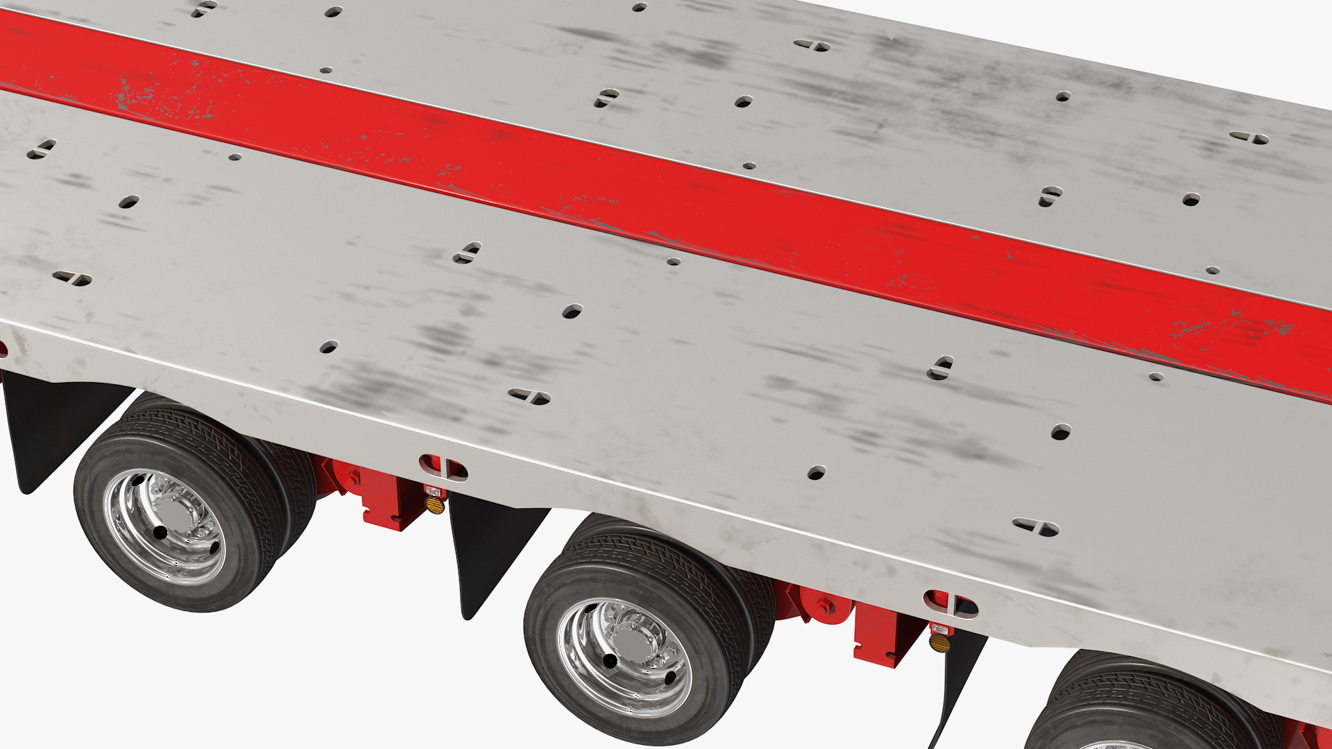 3D Steerable Heavy Transport Trailer model