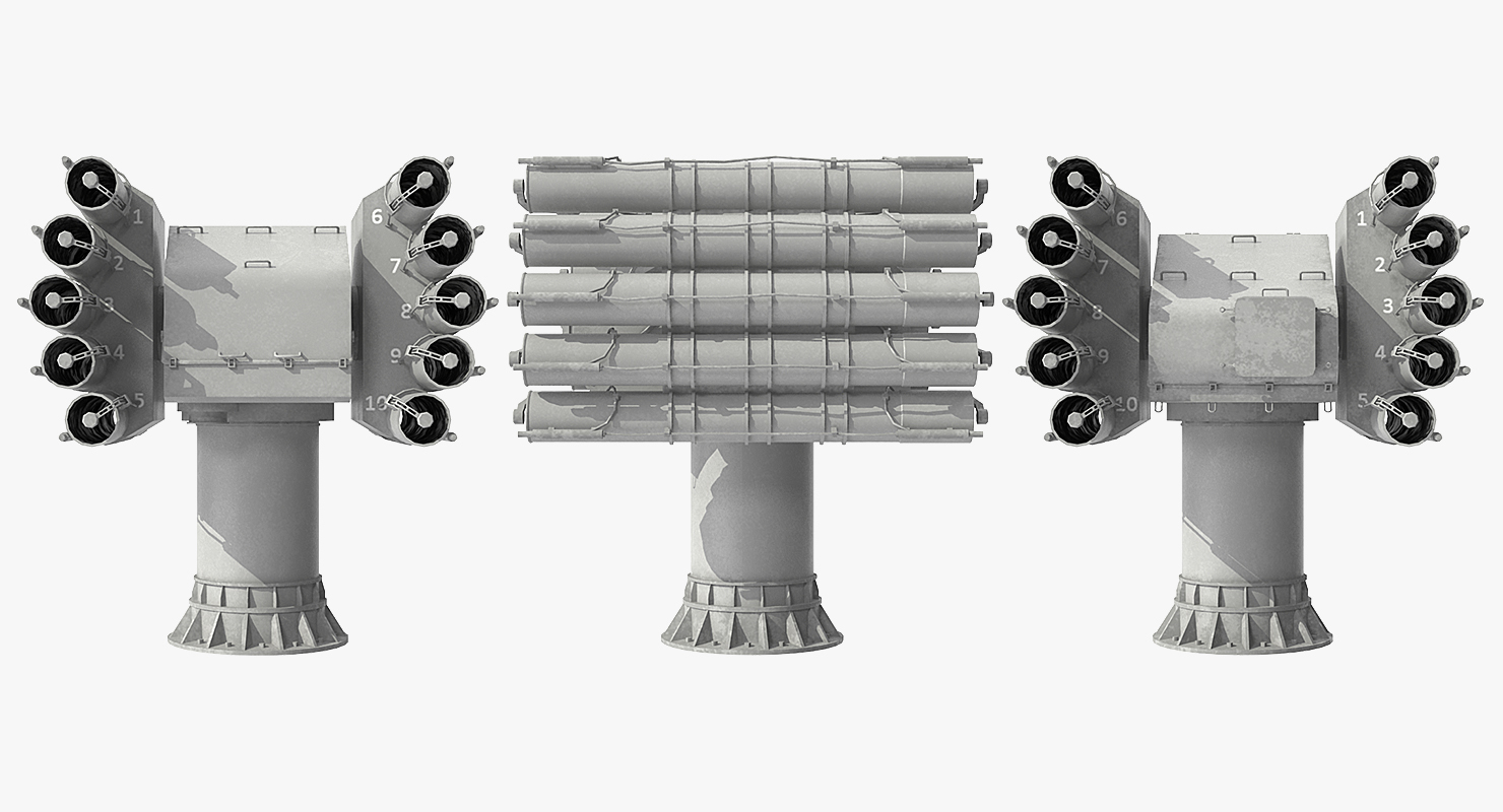 3D Anti Submarine Weapon UDAV Rigged model