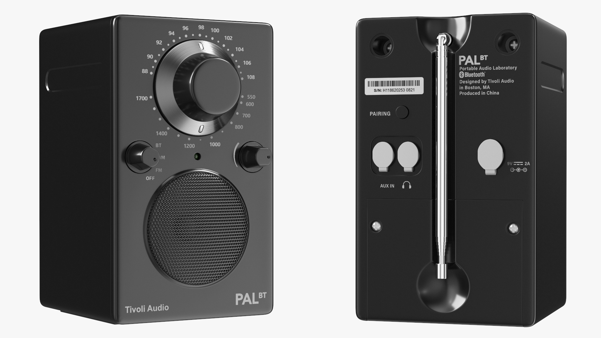 3D model Portable Radio Tivoli Audio PAL BT Black