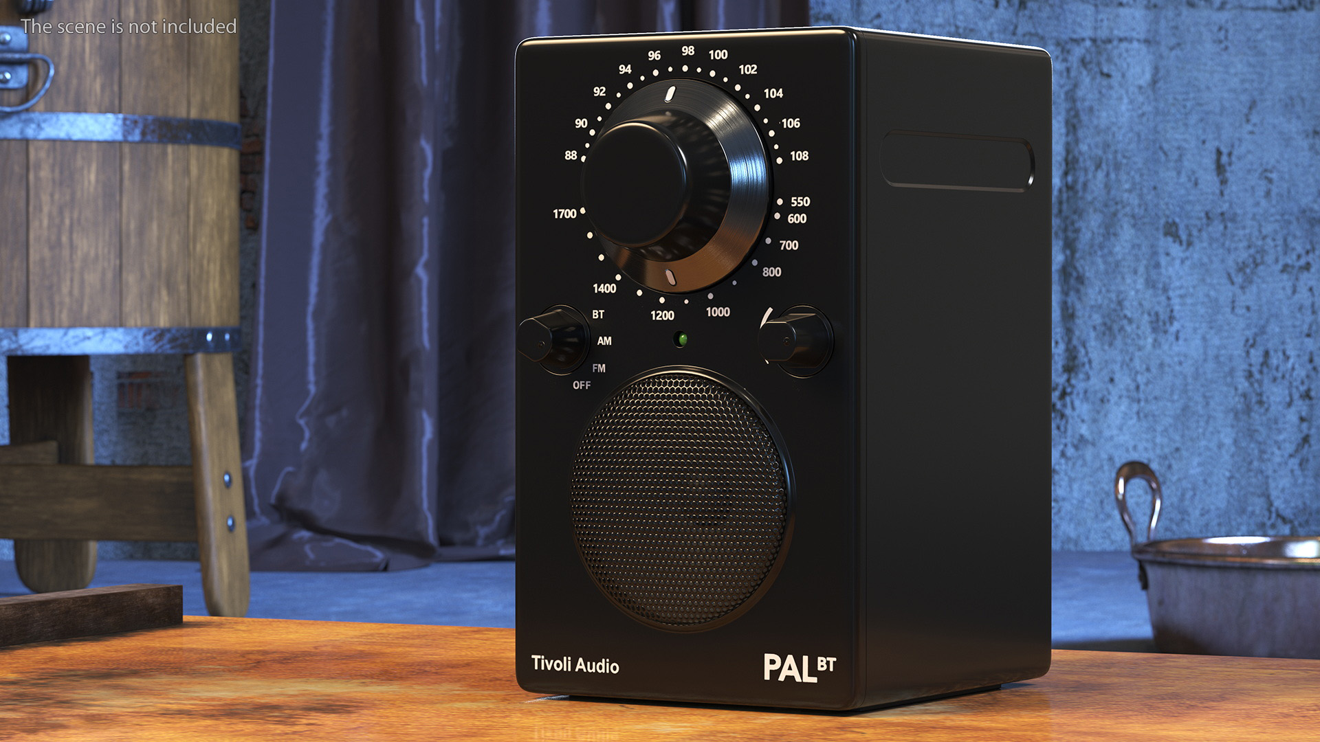 3D model Portable Radio Tivoli Audio PAL BT Black