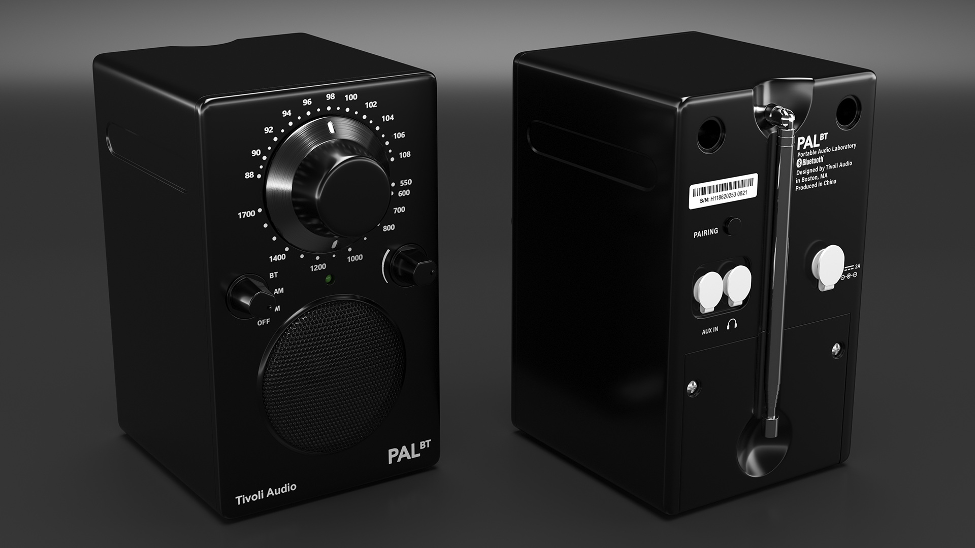 3D model Portable Radio Tivoli Audio PAL BT Black