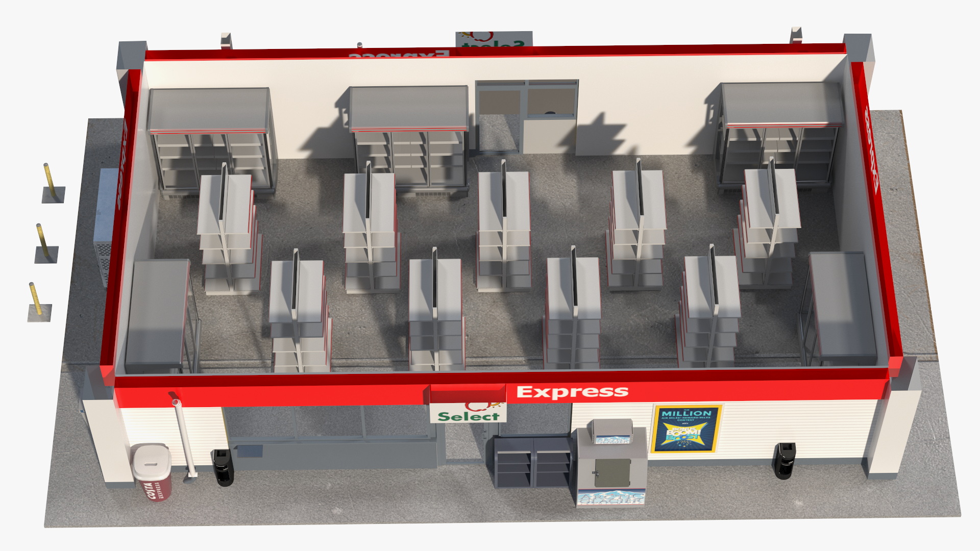 Small Shop Building 3D model