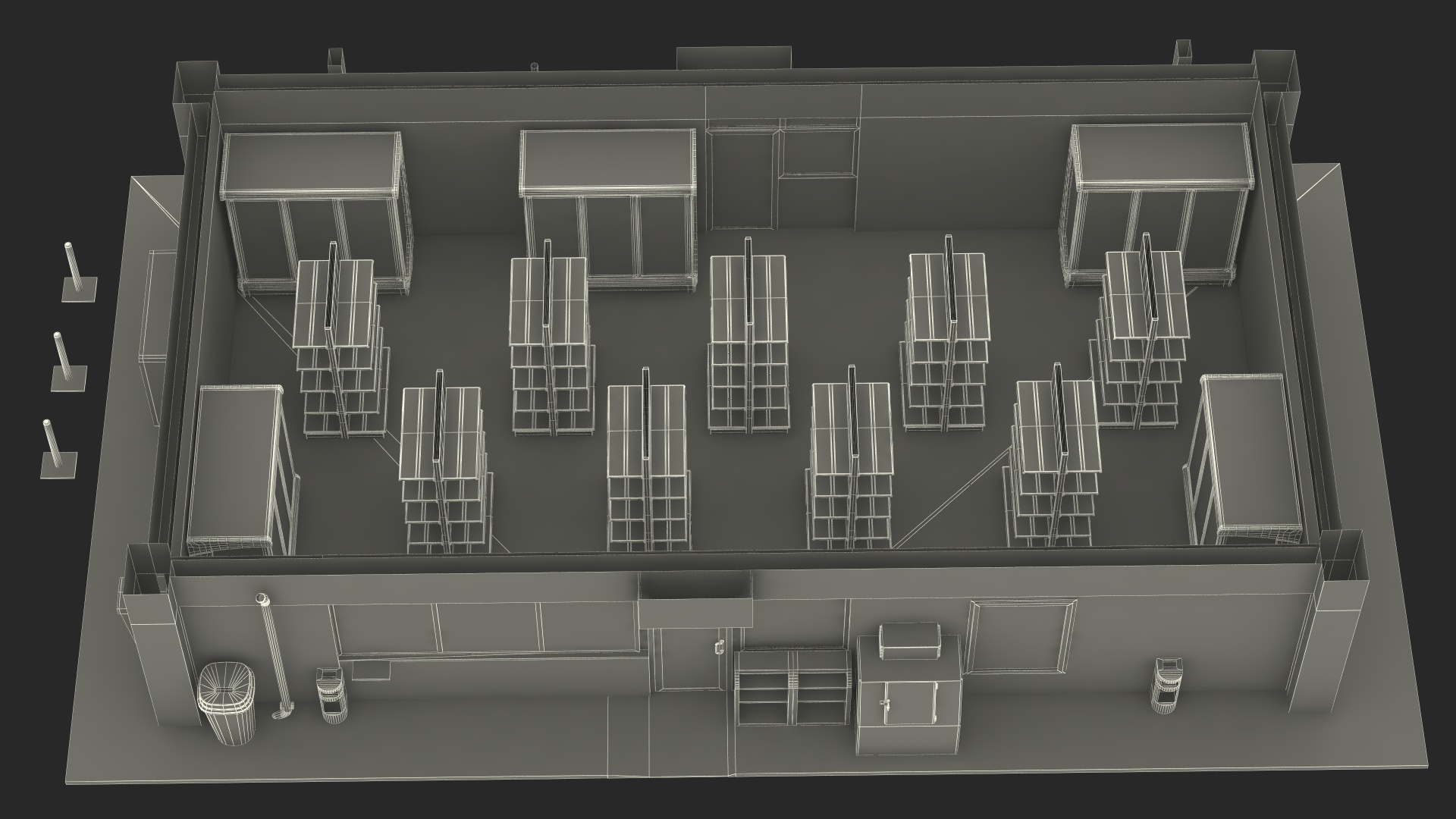 Small Shop Building 3D model