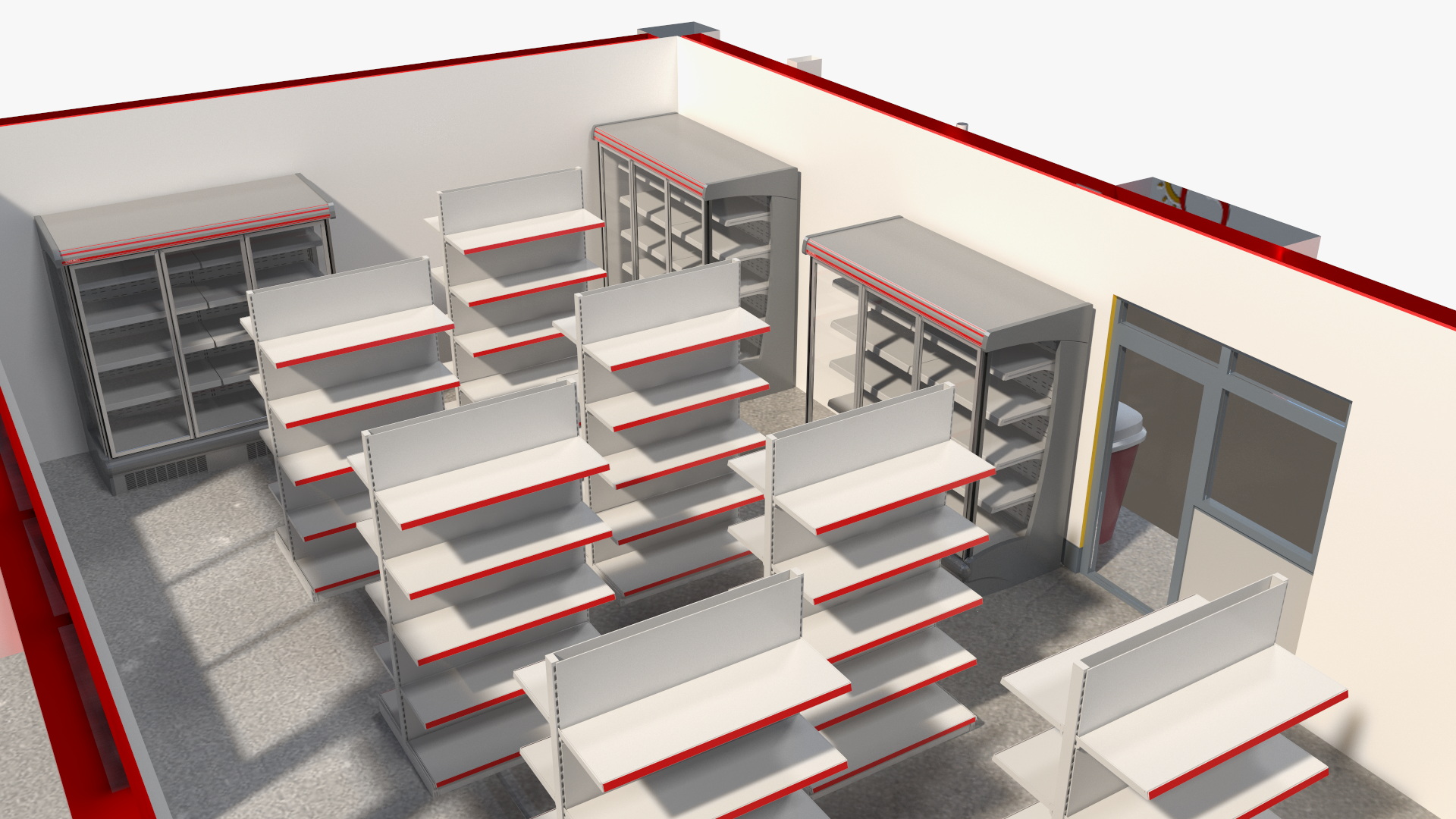 Small Shop Building 3D model