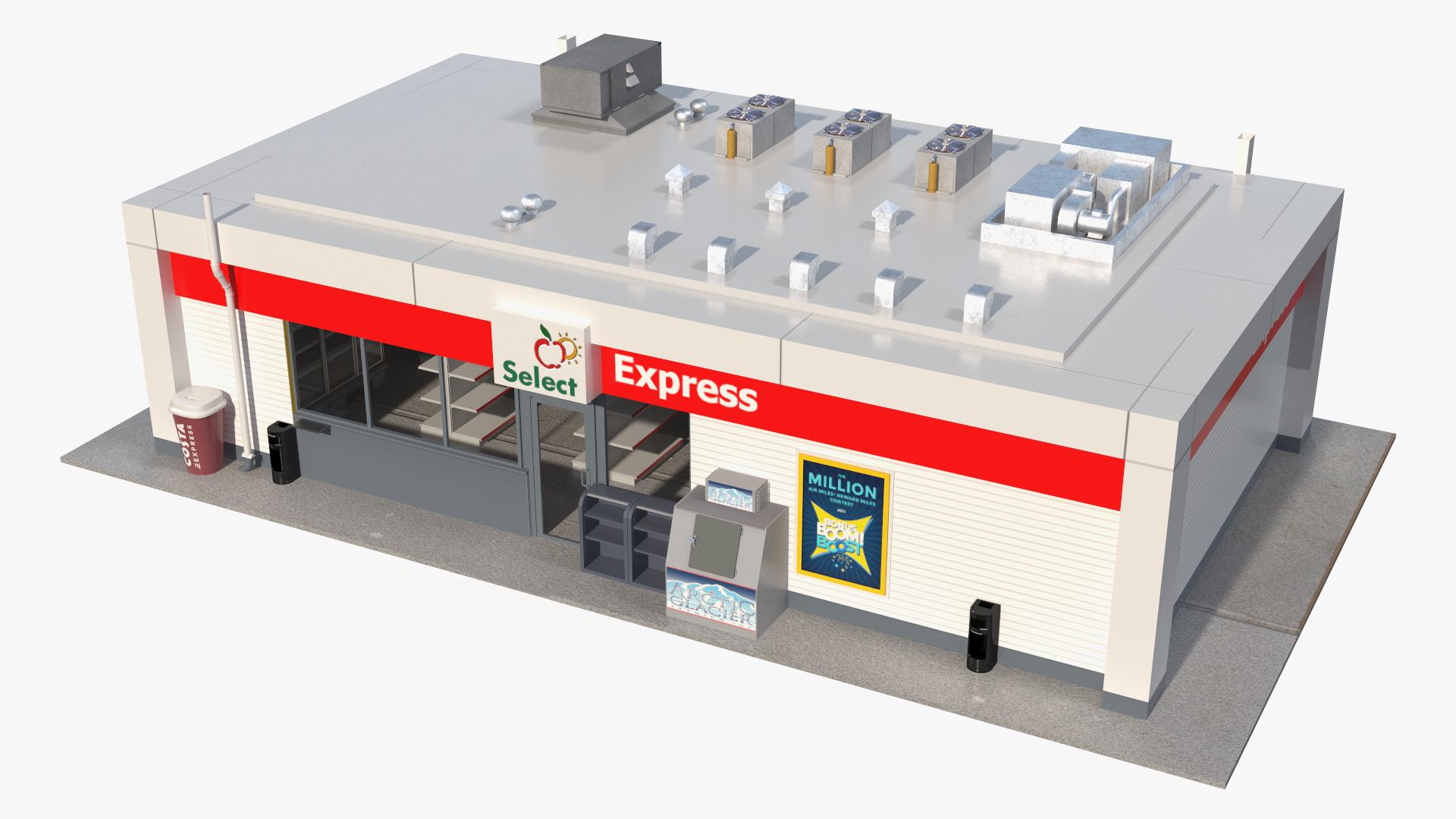 Small Shop Building 3D model