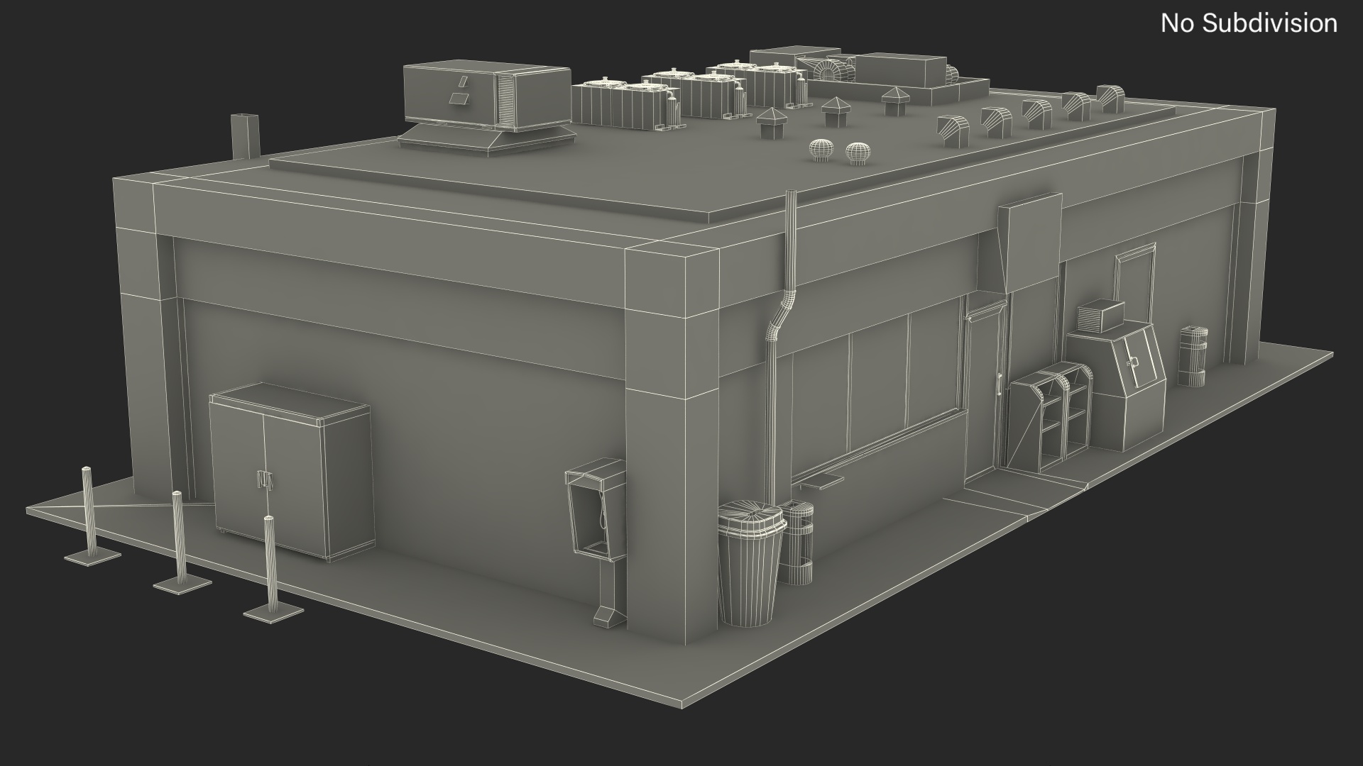 Small Shop Building 3D model