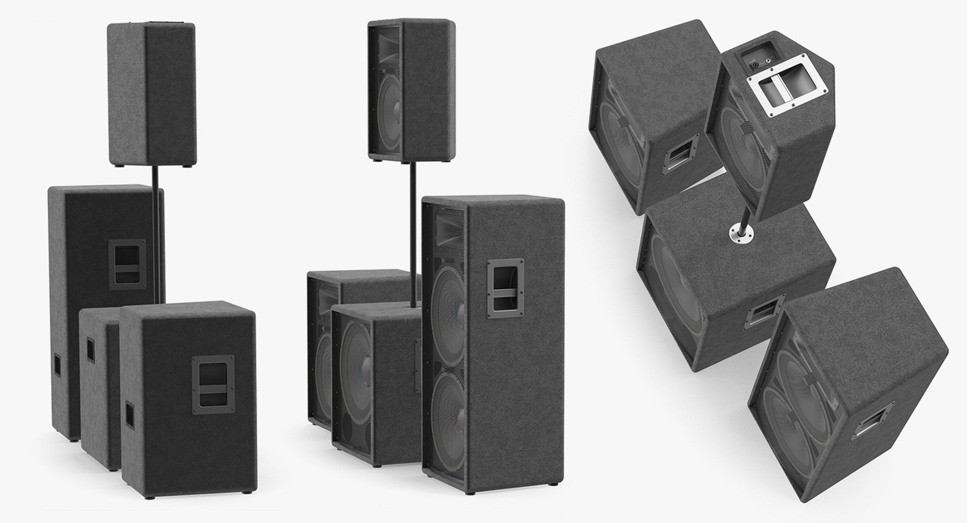 Washington Park Band Shell and Speaker Podium with Fur 3D model