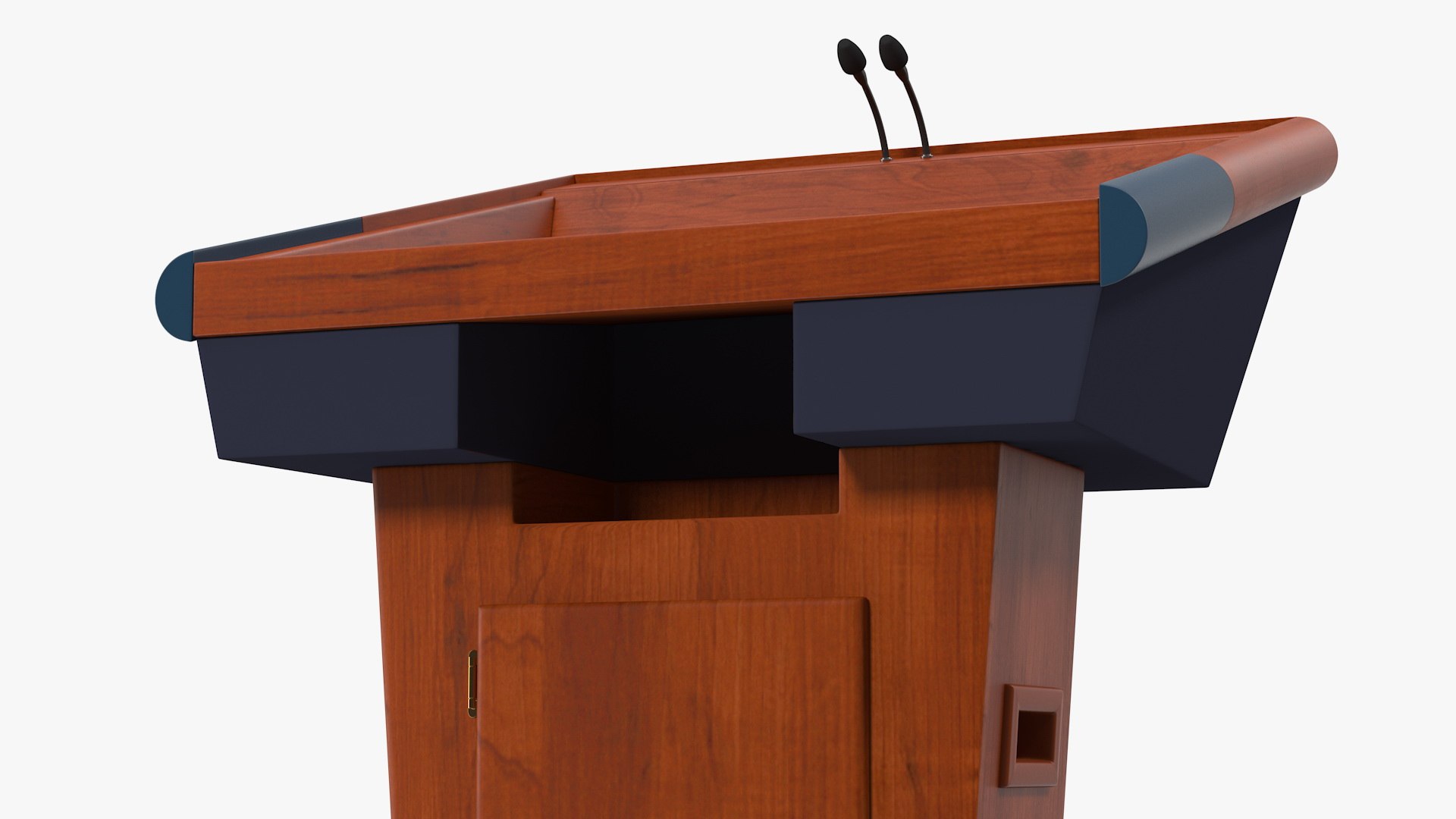 Washington Park Band Shell and Speaker Podium with Fur 3D model