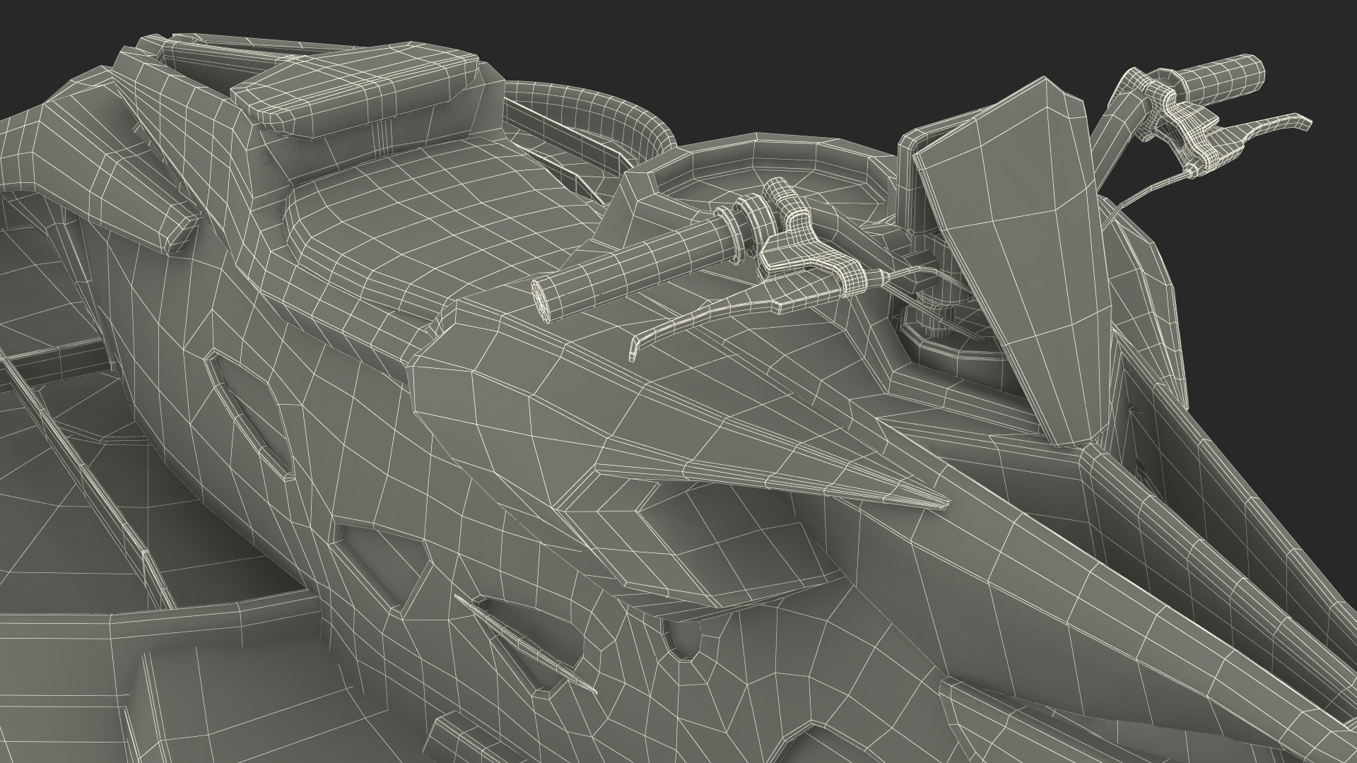 3D Red Hoverbike XTURISMO Fly