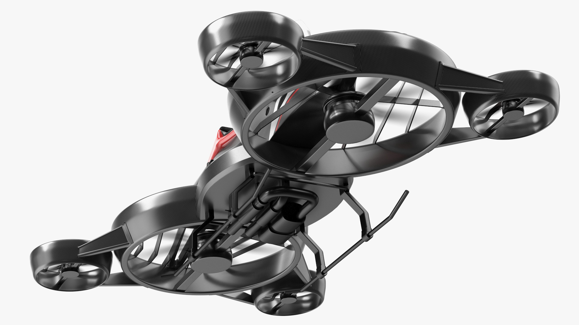 3D Red Hoverbike XTURISMO Fly