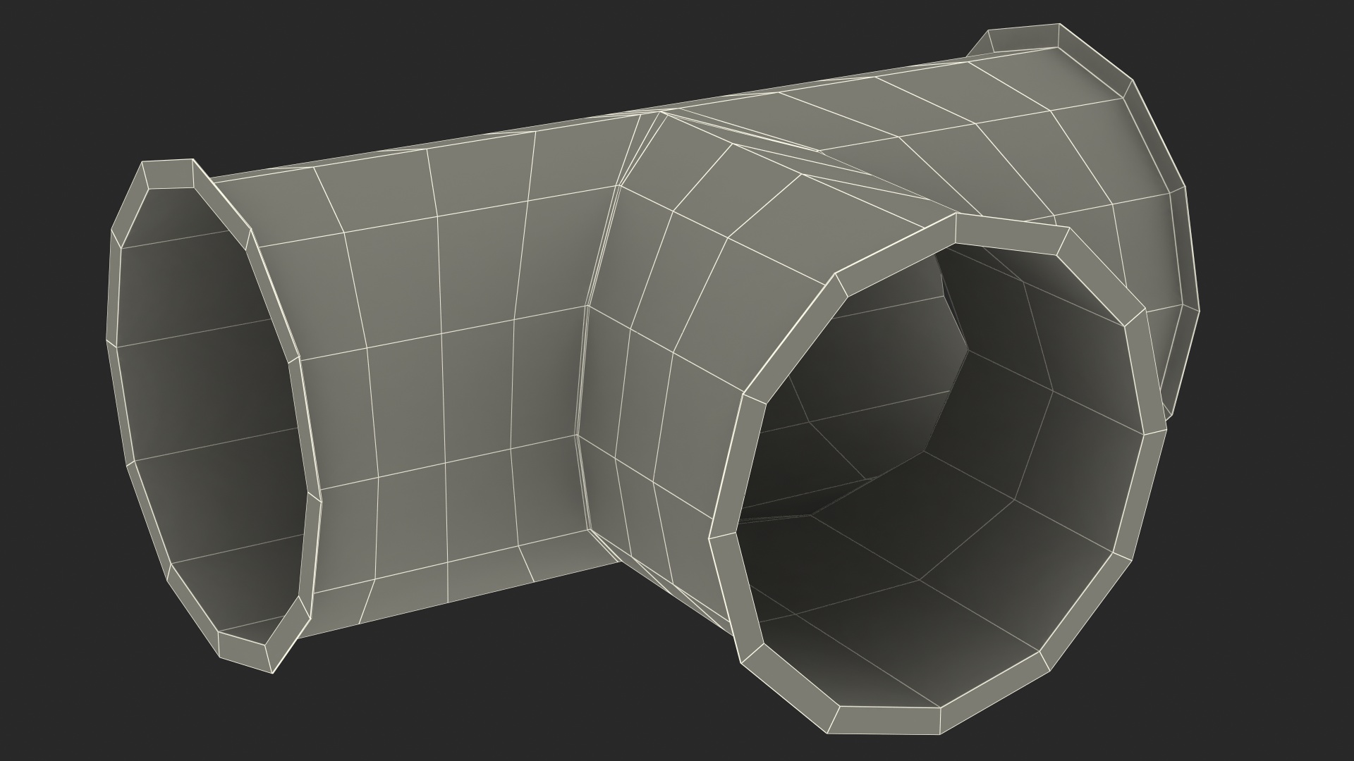 3D model Ventilation Shaft Pipe System Components