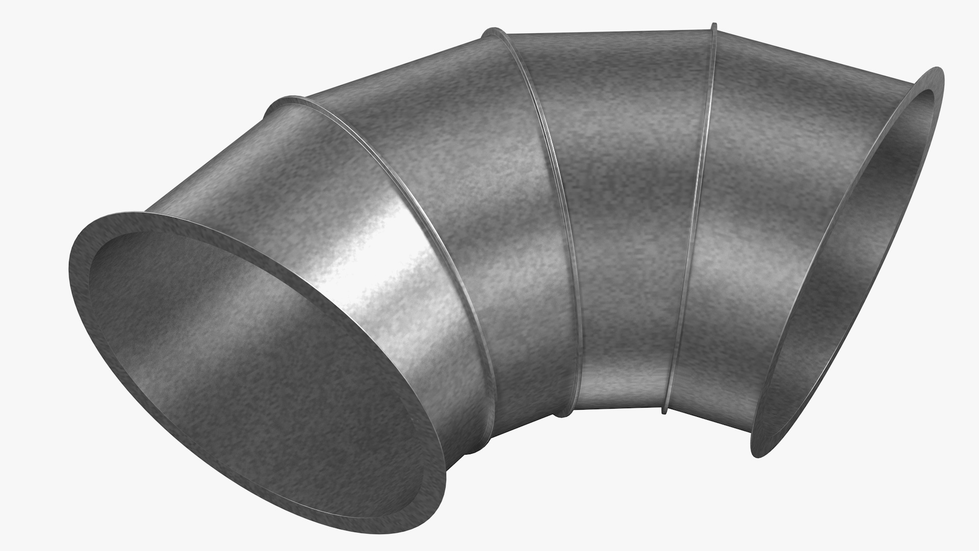 3D model Ventilation Shaft Pipe System Components