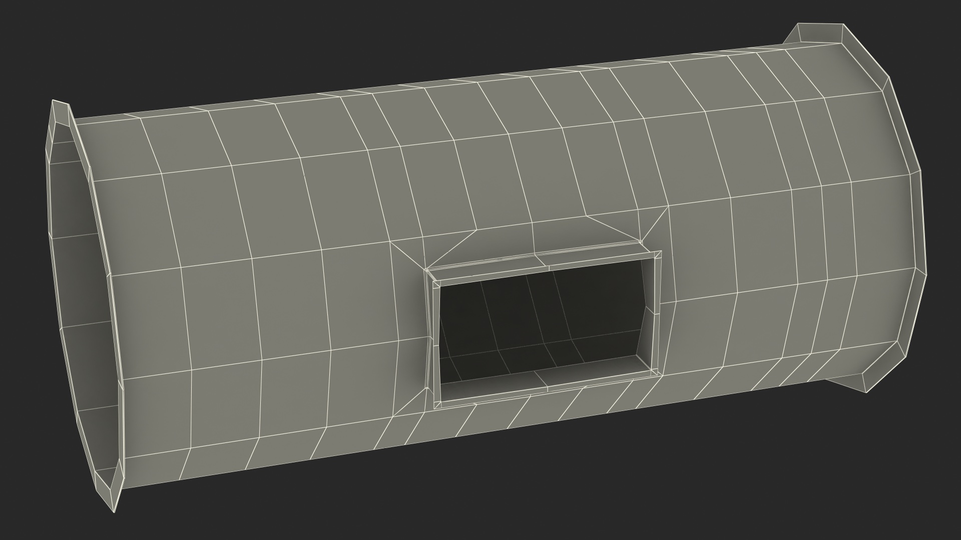 3D model Ventilation Shaft Pipe System Components