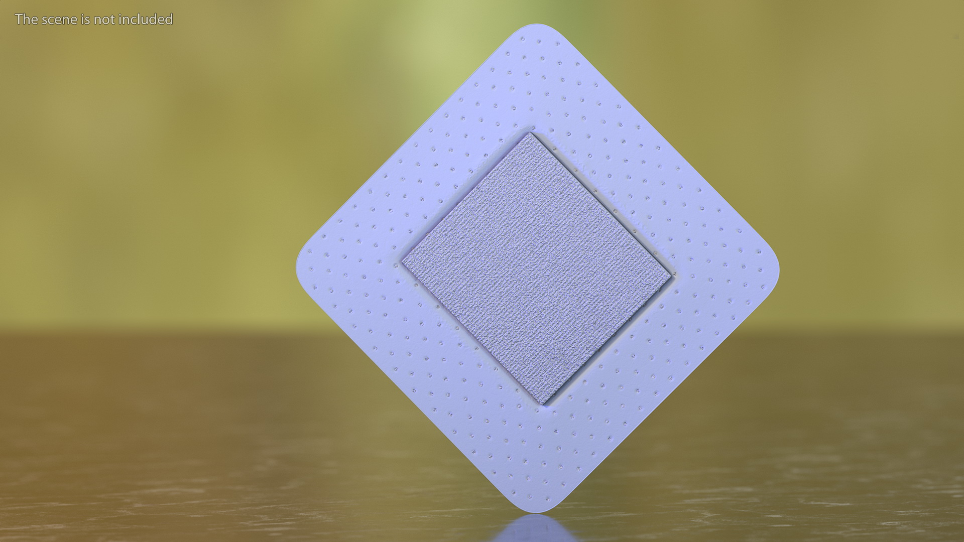 Square Band Aid for Kids 3D model