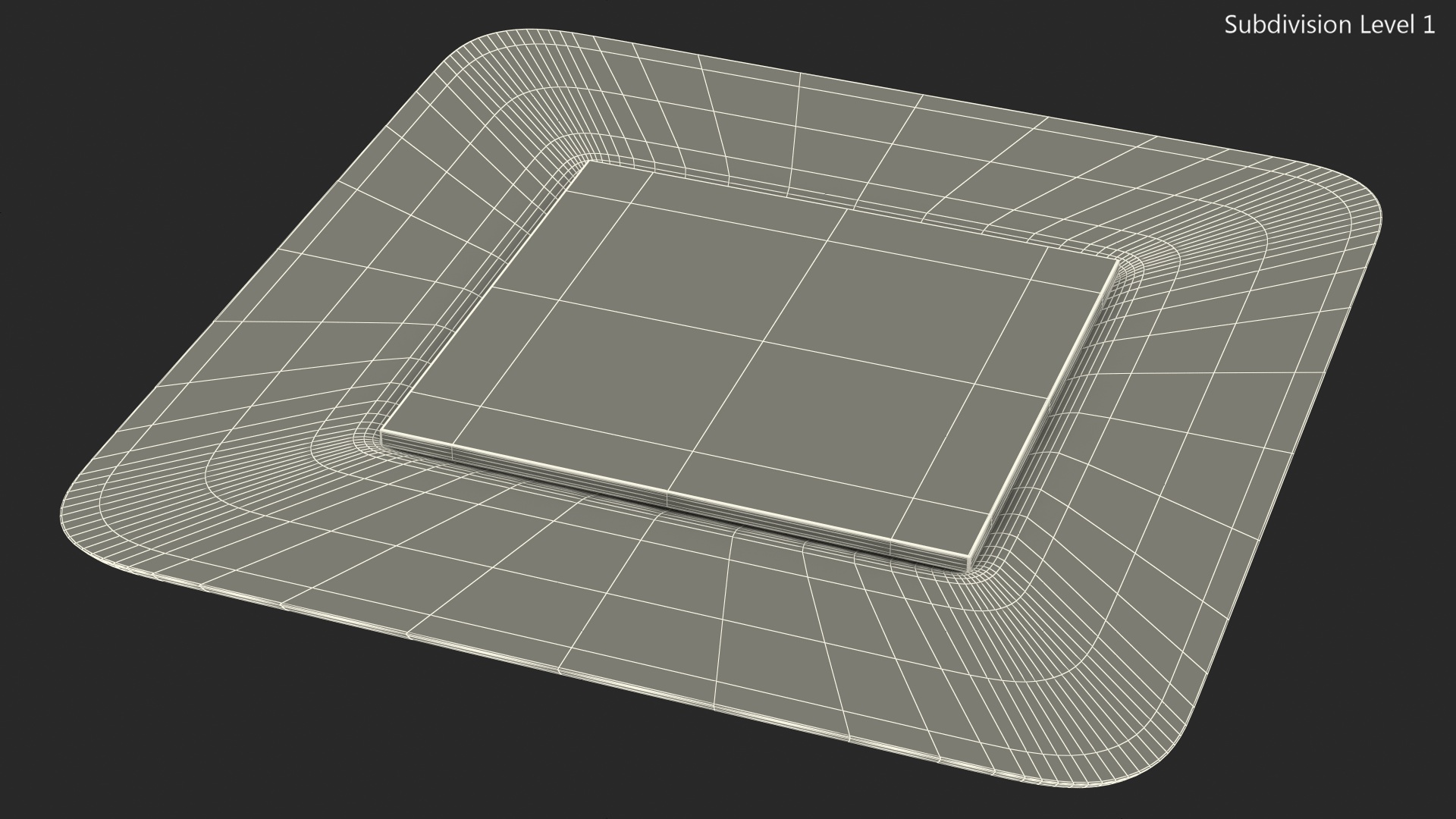 Square Band Aid for Kids 3D model