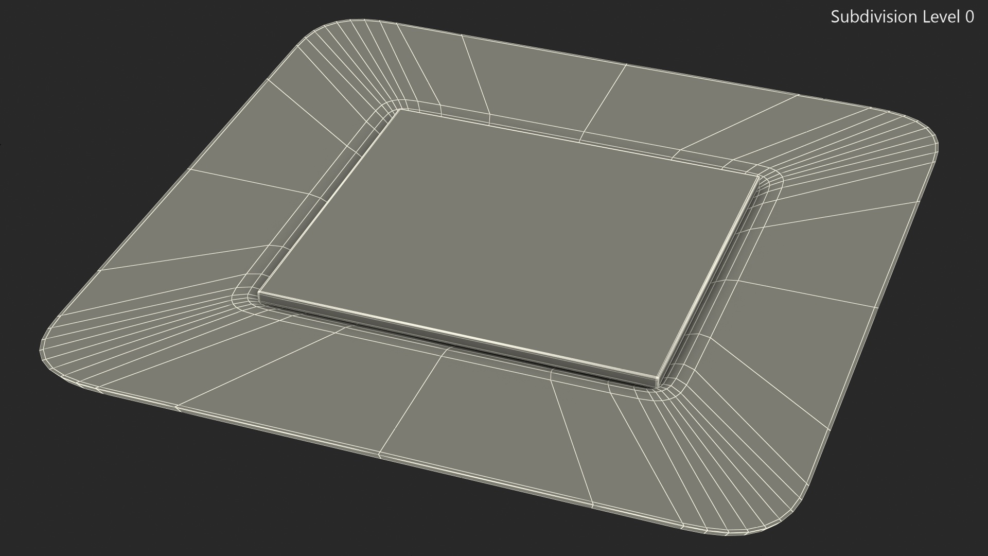 Square Band Aid for Kids 3D model