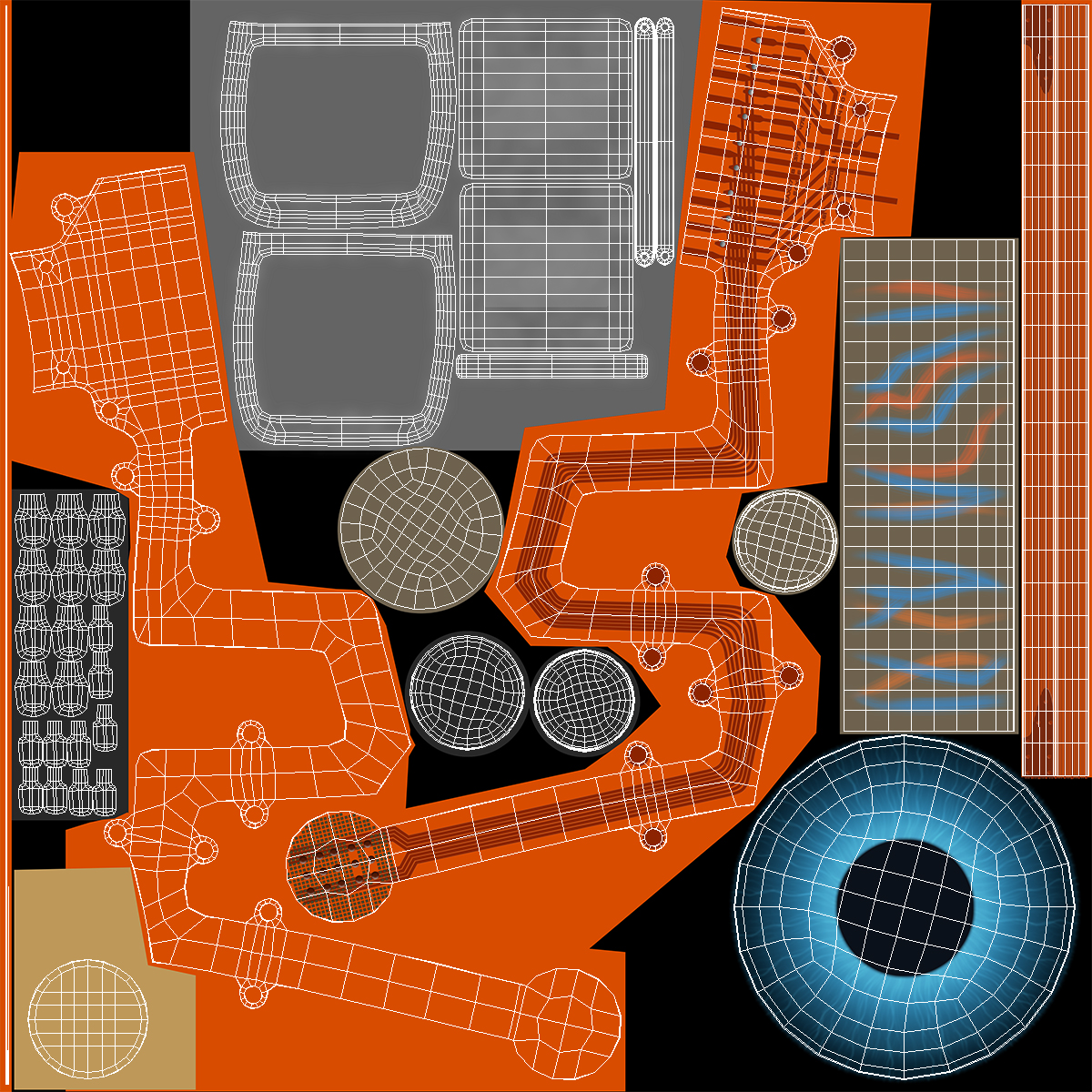 3D Bionic Eye Implant model