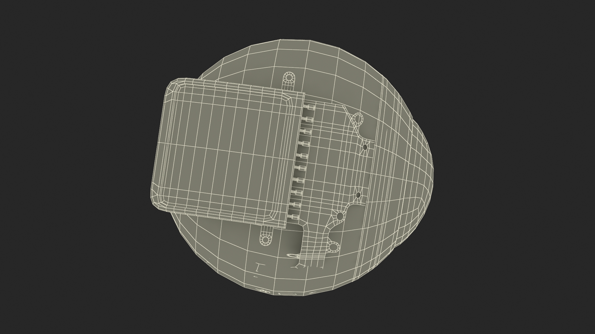 3D Bionic Eye Implant model