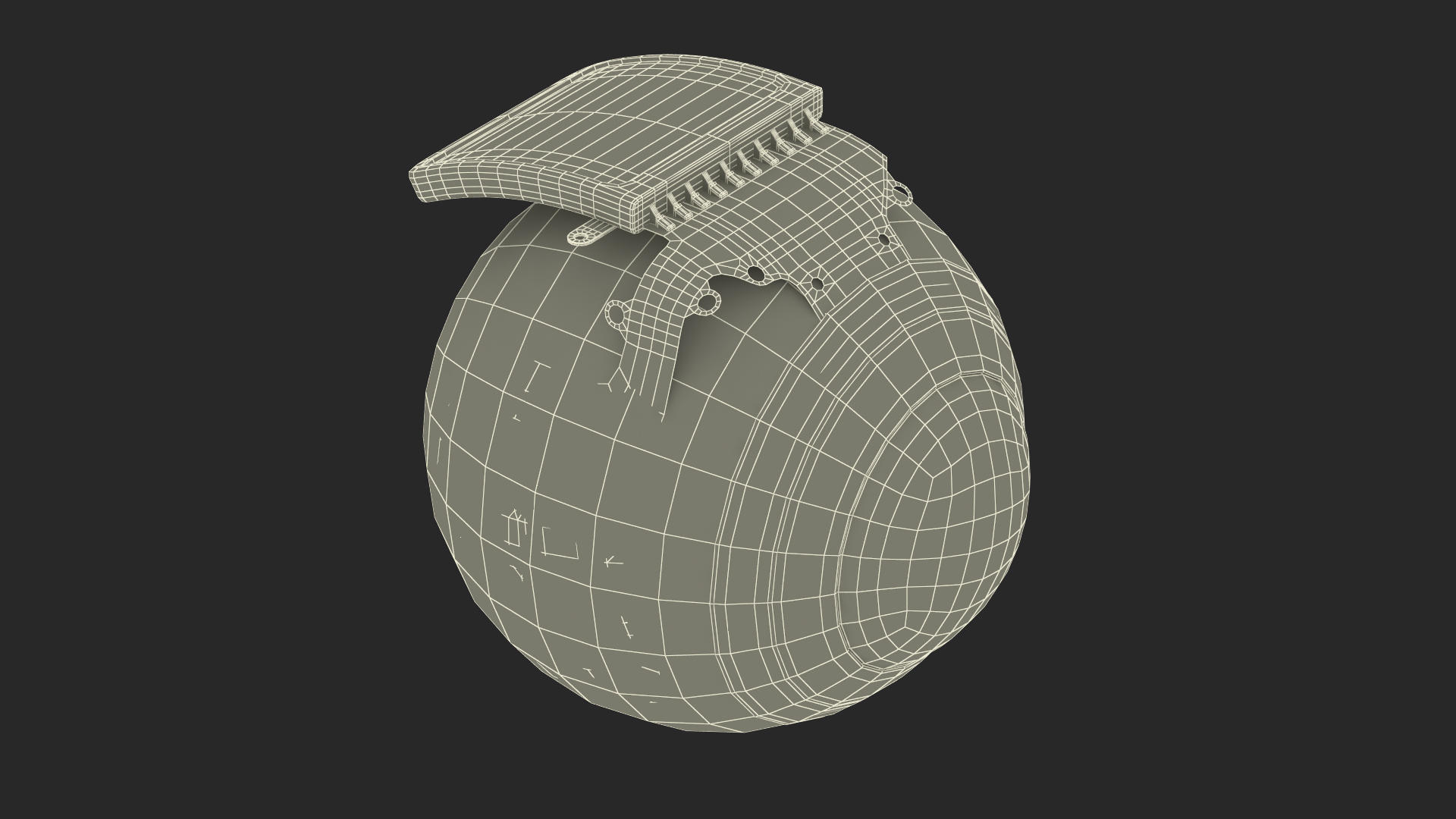 3D Bionic Eye Implant model
