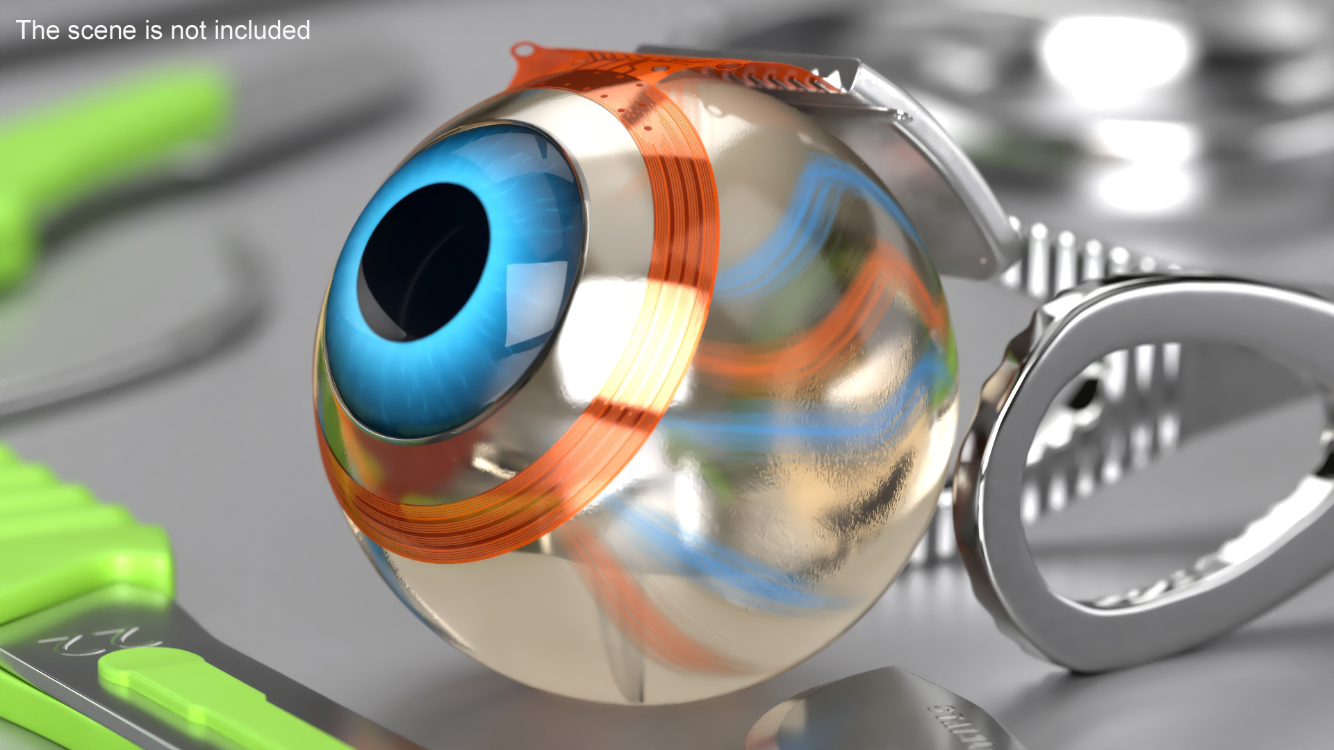3D Bionic Eye Implant model