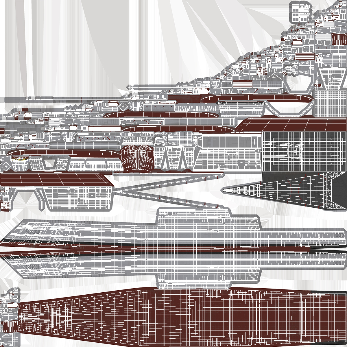 3D Zumwalt Class Destroyer US Stealth Ship Rigged