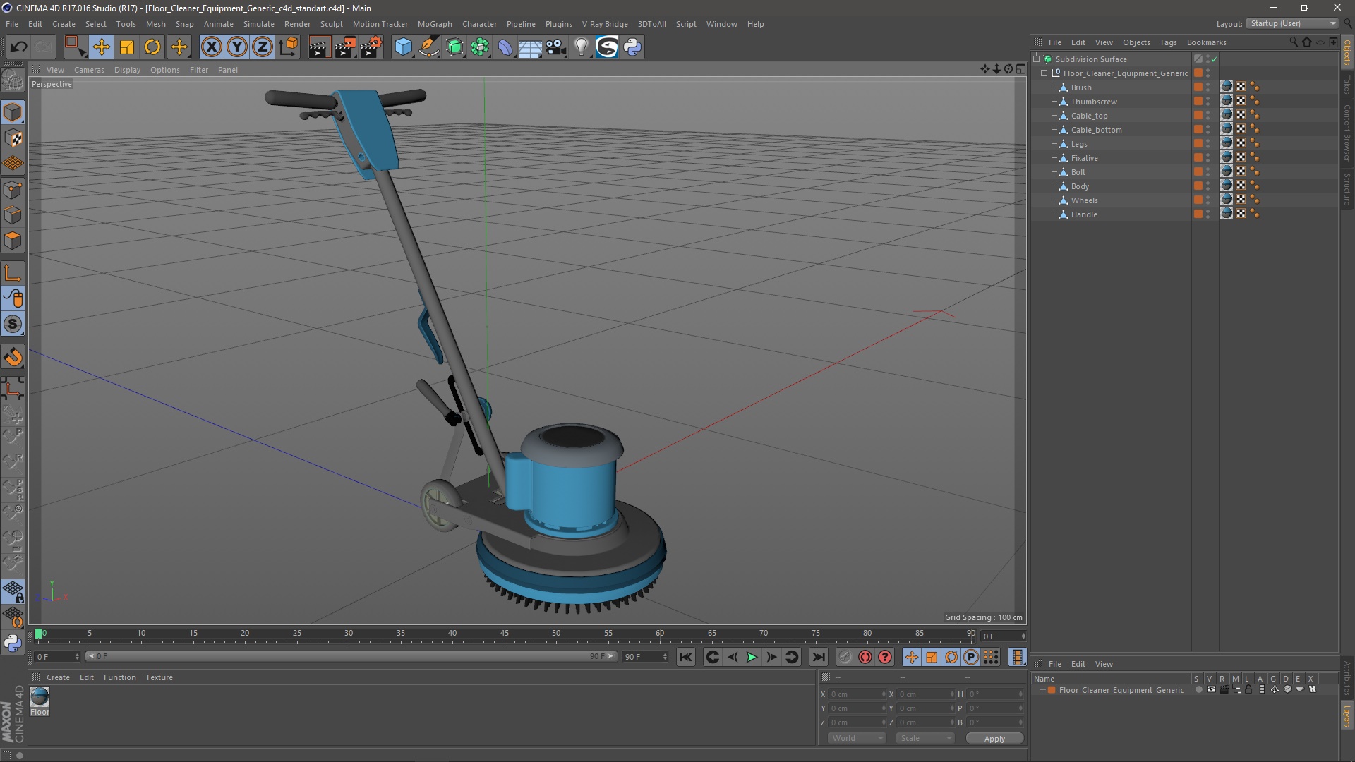 3D Floor Cleaner Equipment Generic